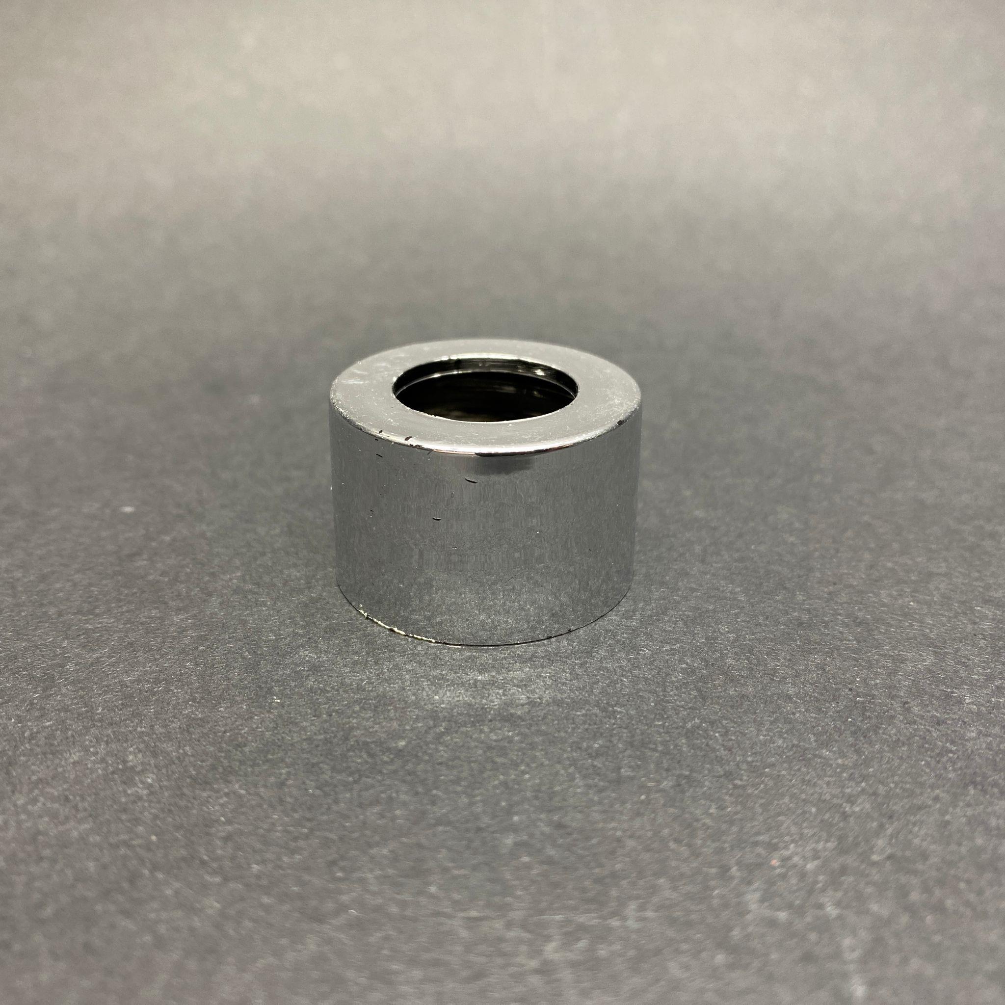 28 MM BAMBU KAPAK BÜYÜK GÜMÜŞ KAPLAMALI - PLASTİK