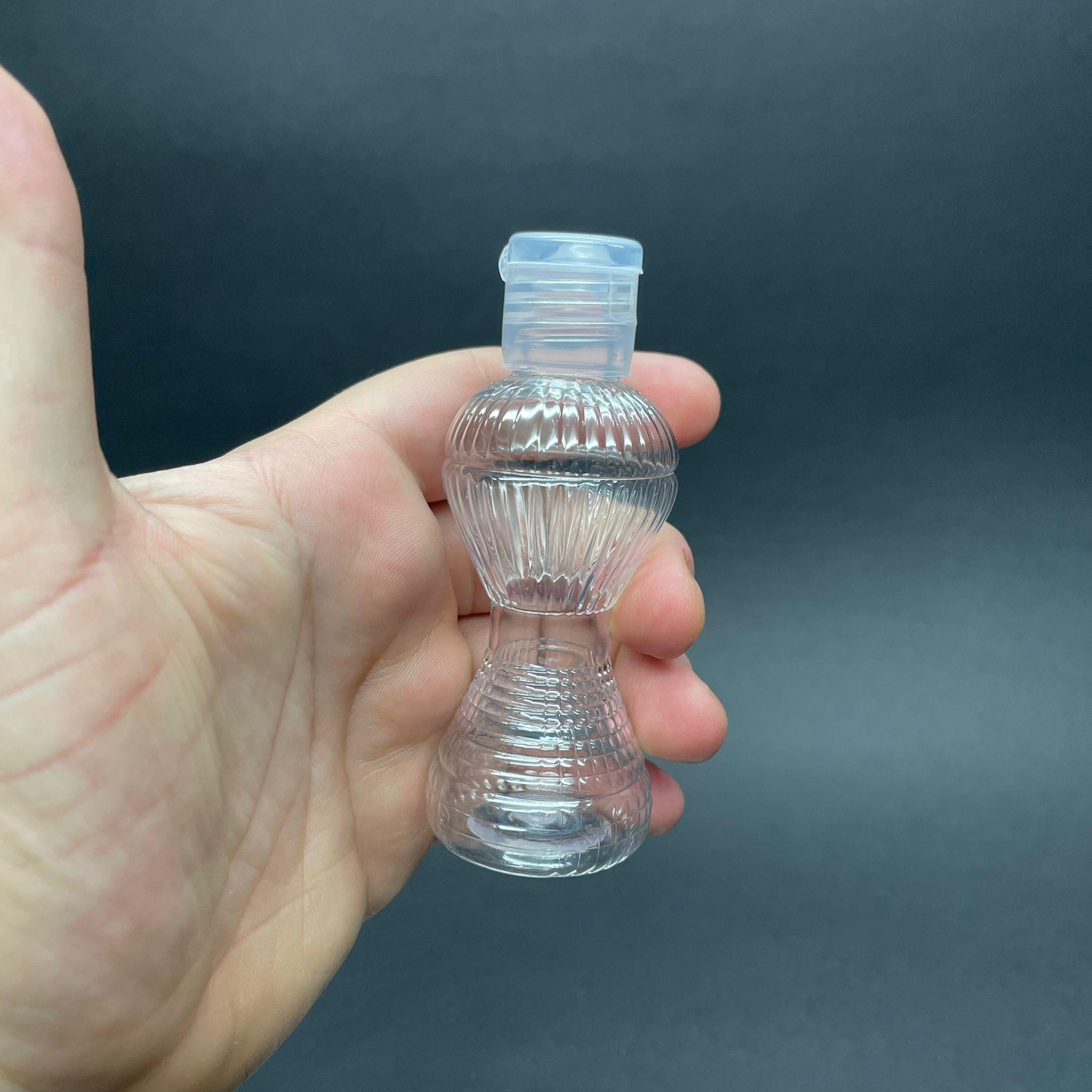 50 CC MİNİ PIRLANTA KOLONYA ŞİŞESİ - ŞEFFAF FLİPTOP KAPAKLI - 50 ML AKITICILI CAMPET PLASTİK KOLONYA ŞİŞESİ