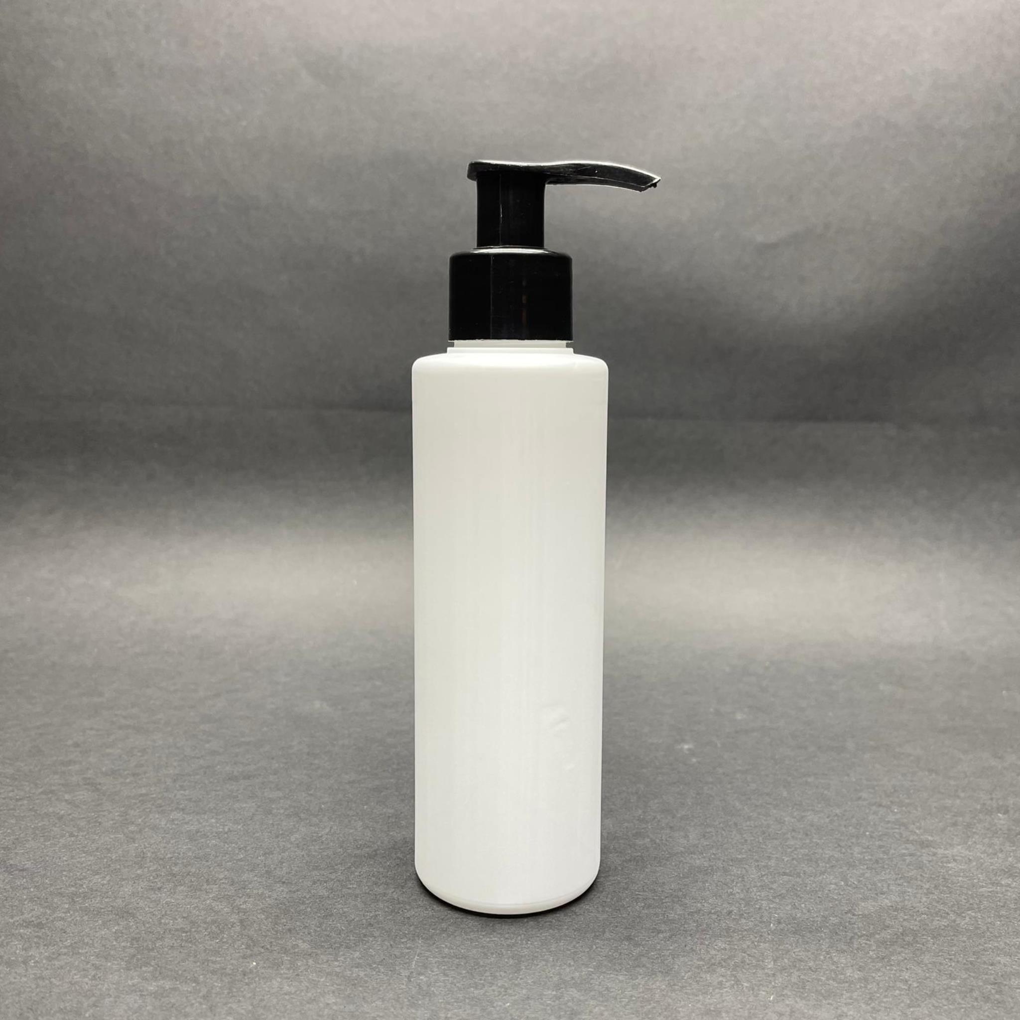 150 CC MAT BEYAZ SERT POLİETİLEN ŞİŞE - SİYAH POMPALI - 150 ML BEYAZ PLASTİK ŞİŞE (YOĞUN KIVAMLI SIVILARDA TIKANMAZ)