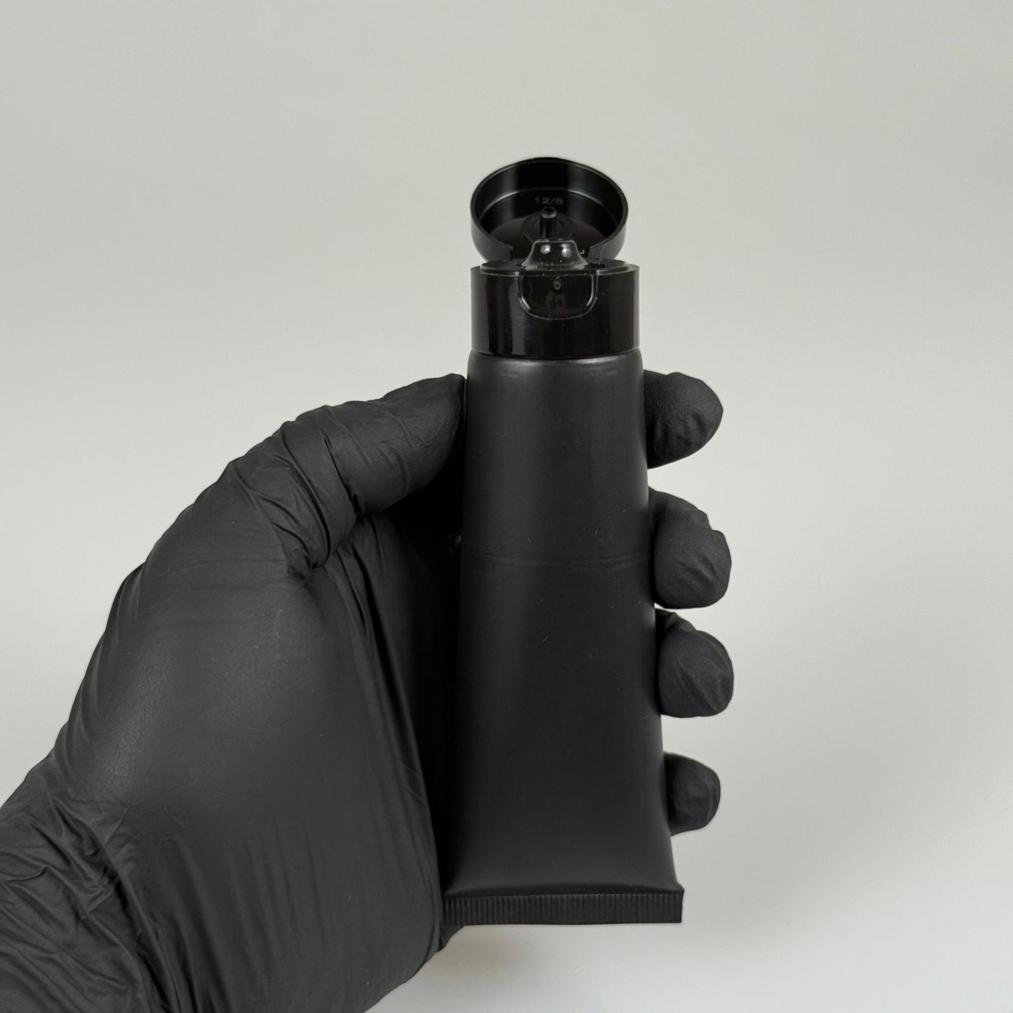 KOZMETİK İÇİN SİYAH BOŞ KREM TÜPÜ FLİPTOP KAPAKLI  - 50 ML - MERHEM TÜPÜ - PLASTİK MANÜEL DOLDURULABİLİR BOŞ TÜP - LİPGLOSS TÜP - DUDAK PARLATICISI TÜPÜ - BAL DOLUMU İÇİN PLASTİK TÜP