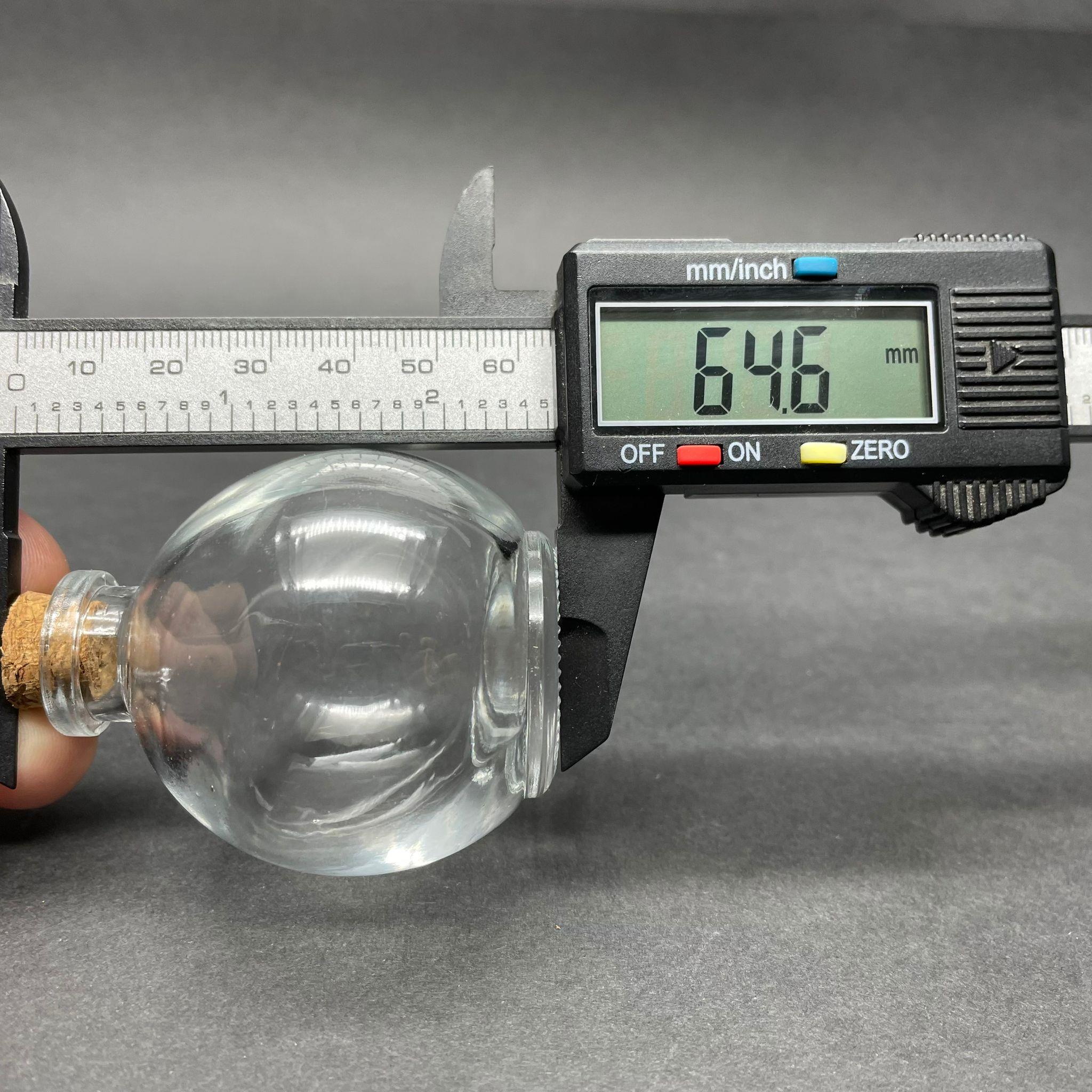 50 CC CAM TOP ŞİŞE MANTAR TIPALI - 50 ML BALON ŞİŞE - TOP ŞEKLİNDE YUVARLAK CAM ŞİŞE