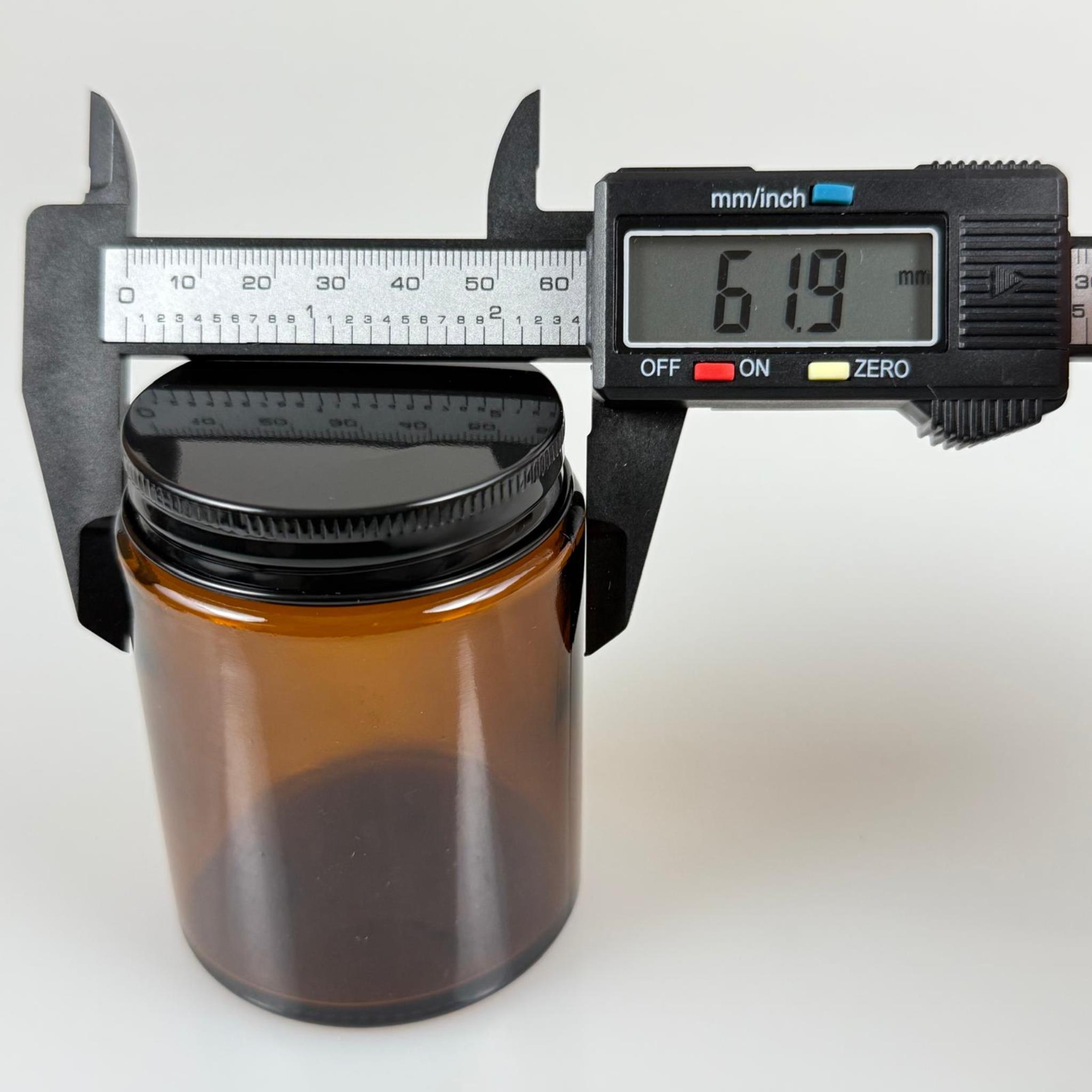 150 CC CAM AMBER KREM KAVANOZU - KÖPÜK CONTALI SIZDIRMAZ SİYAH METAL KAPAKLI  - 150 ML KAHVERENGİ KREM KAVANOZU - AMBER MUM KAVANOZU - MEDİKAL KAVANOZ - ORJİNAL AMBER (BOYAMA DEĞİL)