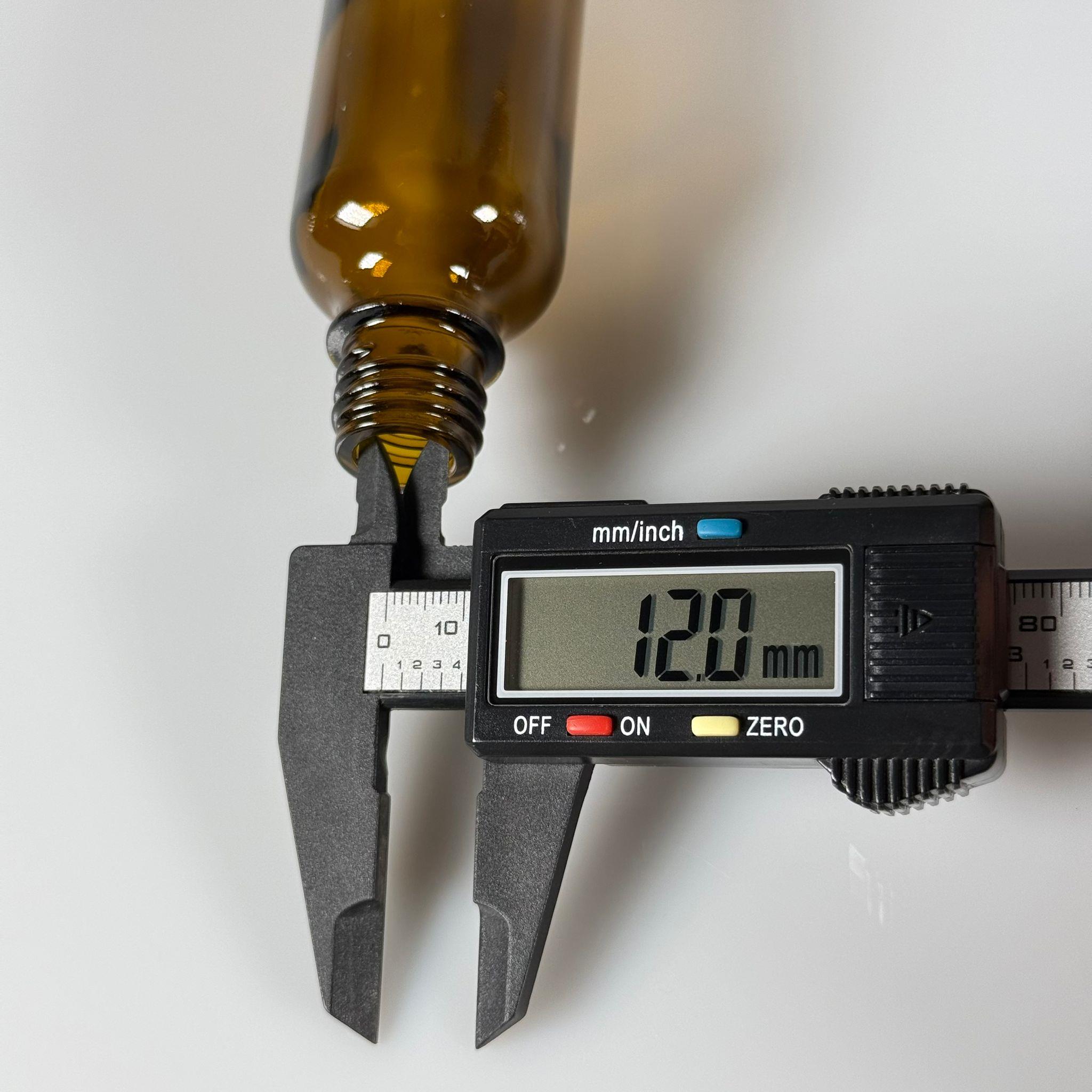 50 CC AMBER CAM ŞİŞE KAPAKSIZ (20 AĞIZ) - 50 ML CAM ŞİŞE - KAHVERENGİ