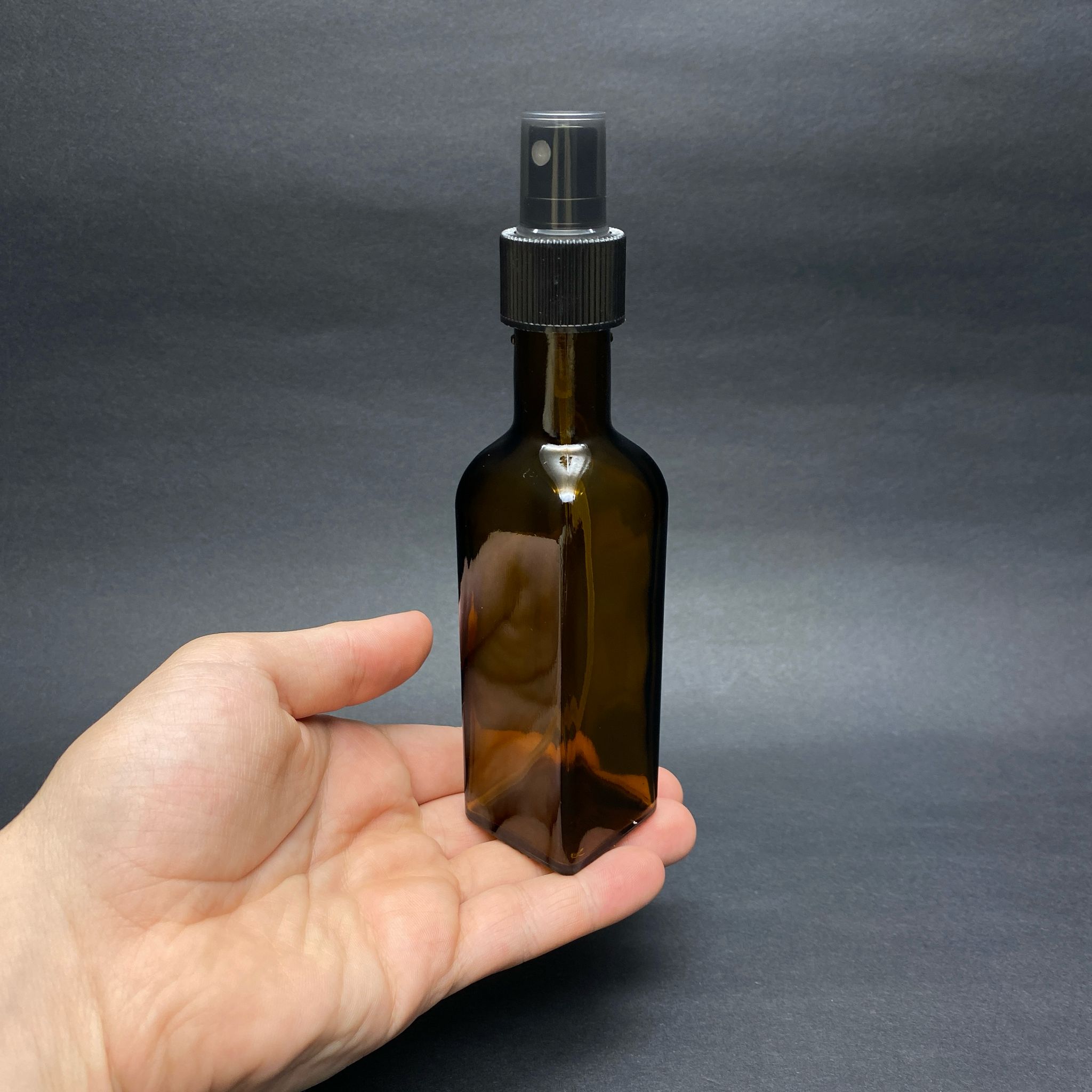 100 CC MARASKA YEŞİL CAM ŞİŞE + SİYAH SPREY - 100 ML ANTİK YEŞİL CAM ŞİŞE