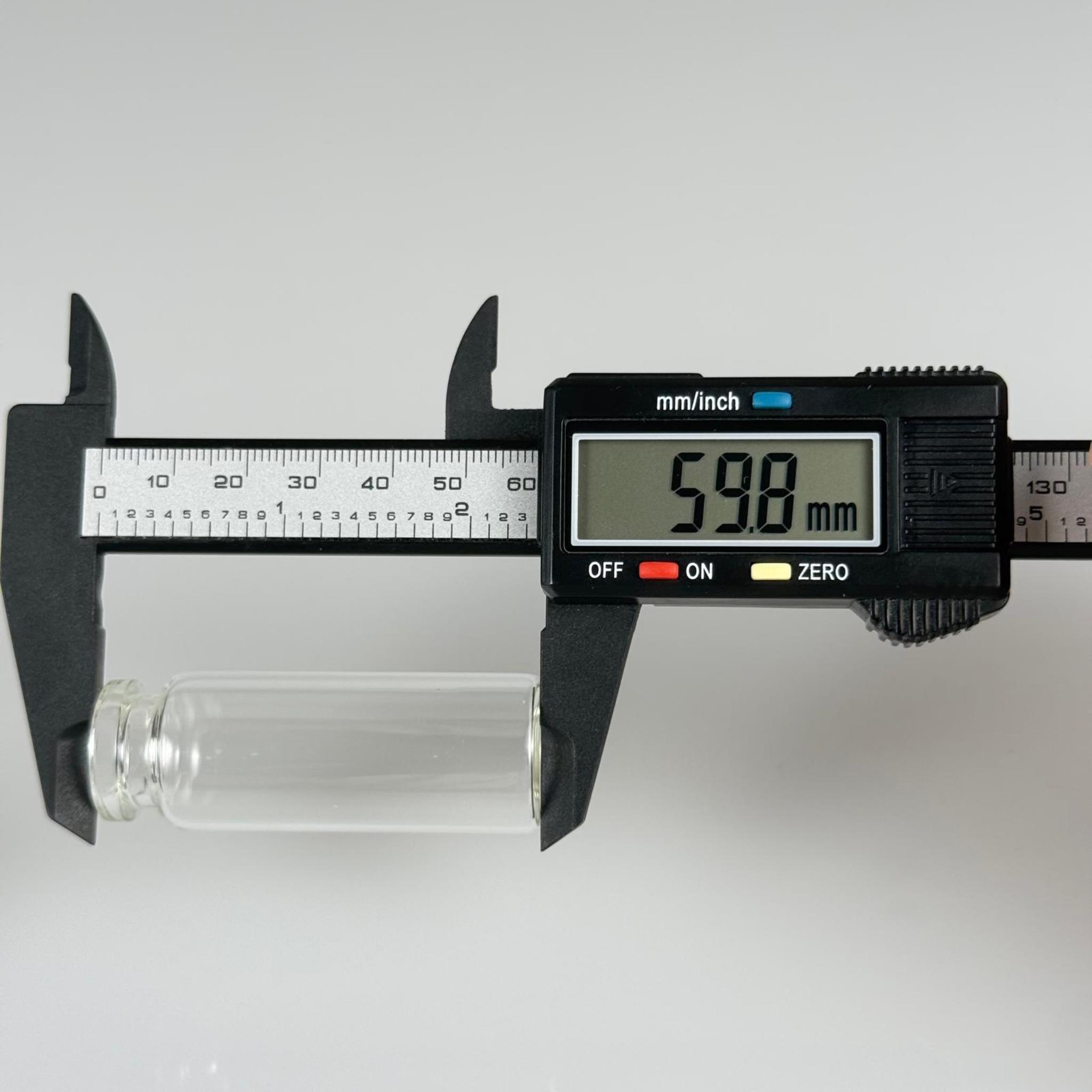 BOROSİLİKAT CAM ŞİŞE - 15 CC - 22x60 MM - ÇEKME CAM BORU FLAKON İNCE PENİSİLİN ŞİŞESİ - AĞIZ ÇAPI 20 MM