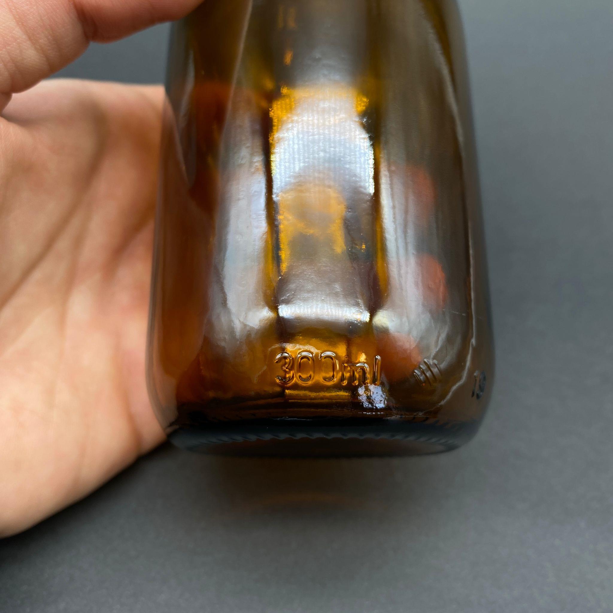 300 CC AMBER CAM ŞİŞE KAPAKSIZ (28 AĞIZ) - 300 ML CAM ECZA ŞİŞESİ  - KAHVERENGİ - ŞİŞECAM ÜRÜN KODU: 716430