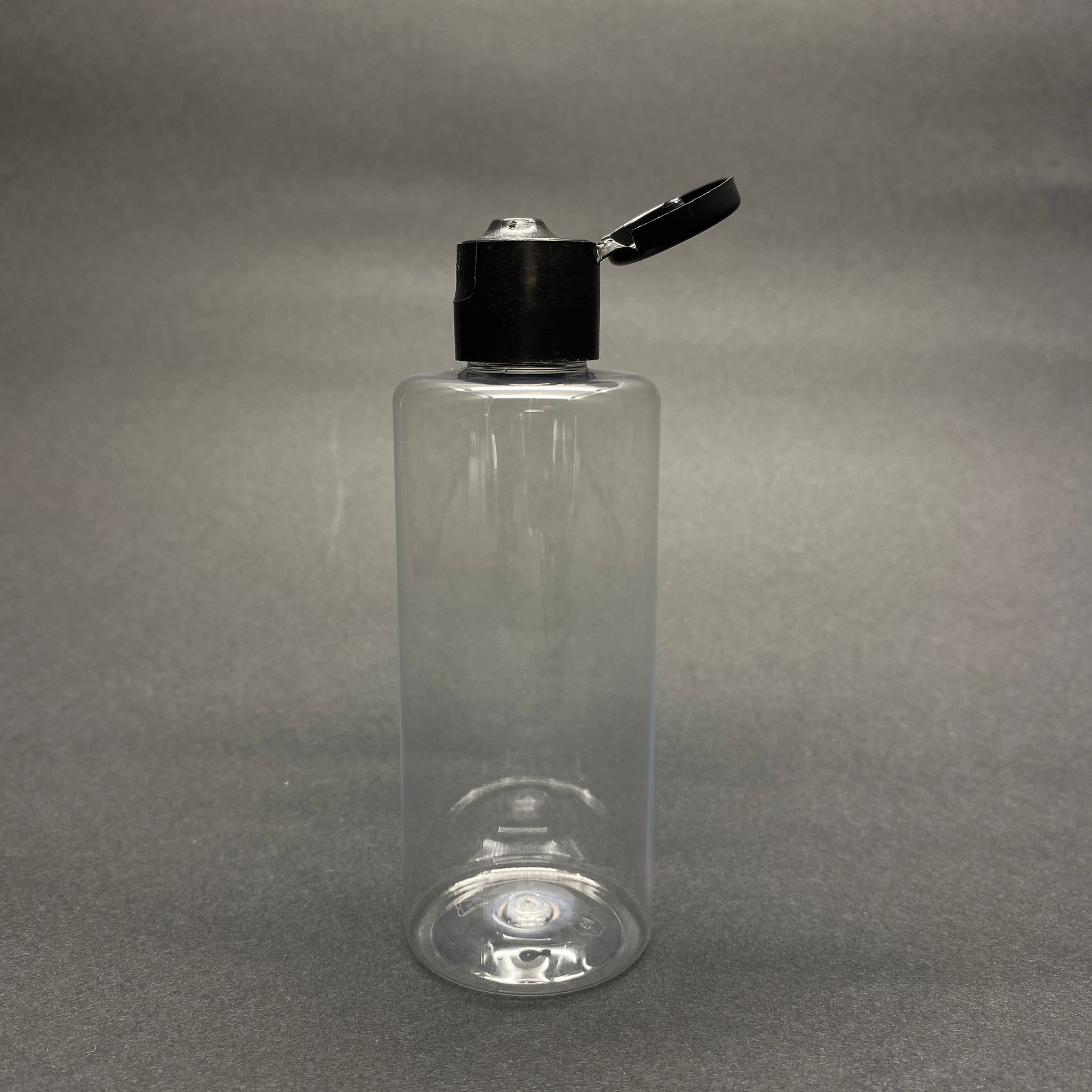 100 CC PLASTİK ŞİŞE - SİYAH FLİPTOP KAPAKLI  - 100 ML AÇILIR KAPANIR AKITICILI KAPAKLI PET ŞİŞE - promosyon kolonya için pet şişe