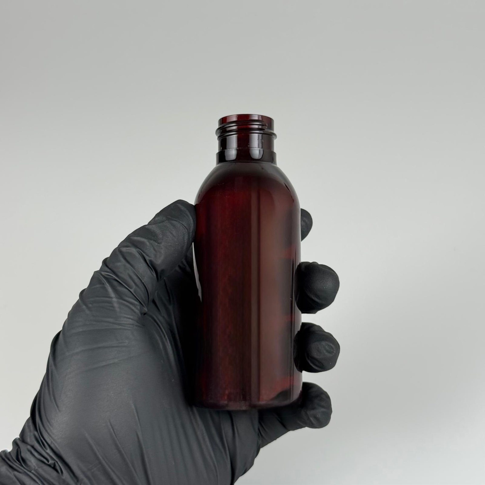 100 CC AMBER SERT MODEL PET ŞİŞE KAPAKSIZ (24 AĞIZ) - 100 ML KAHVERENGİ PLASTİK ŞİŞE - 100 ML KALIN PET ŞİŞE