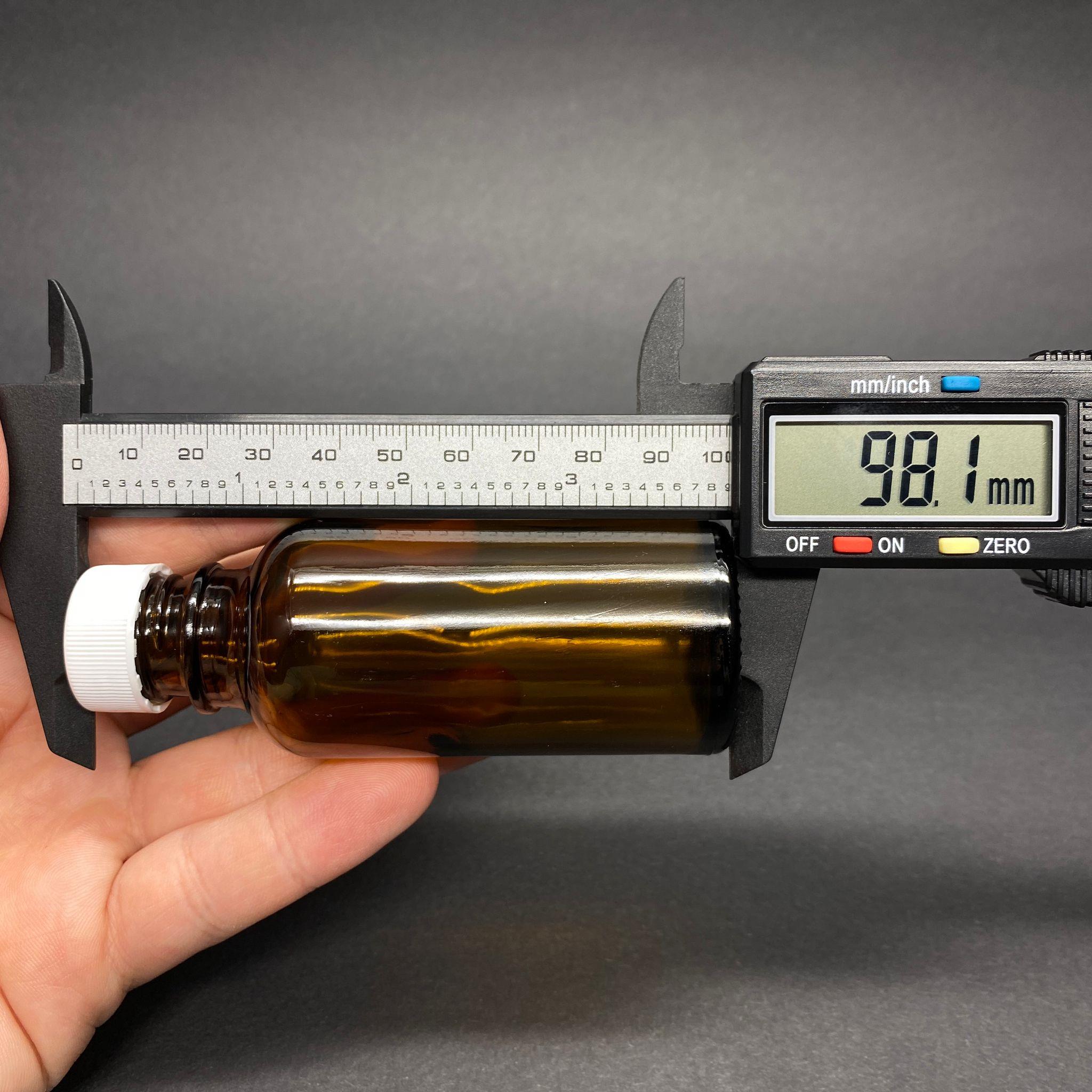 50 CC AMBER CAM ŞİŞE - BEYAZ CONTALI KAPAKLI - 50 ML CAM ŞİŞE - KAHVERENGİ