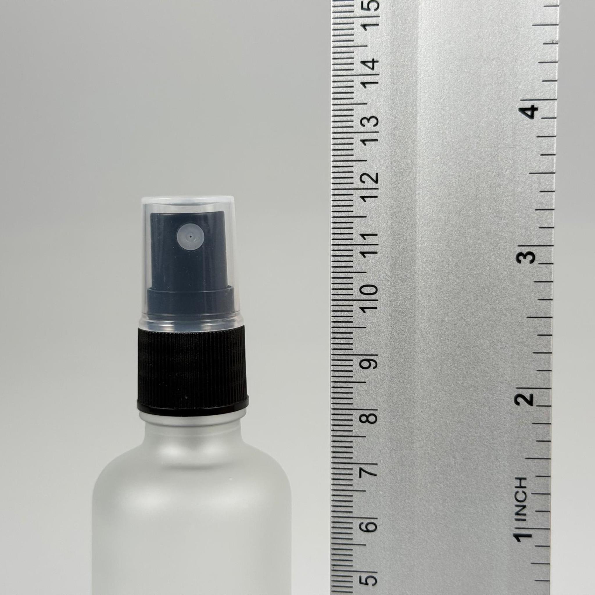 50 CC BUZLU CAM ŞİŞE SİYAH SPREYLİ TAKIM - 50 ML SPREYLİ ŞİŞE - BUZLU CAM