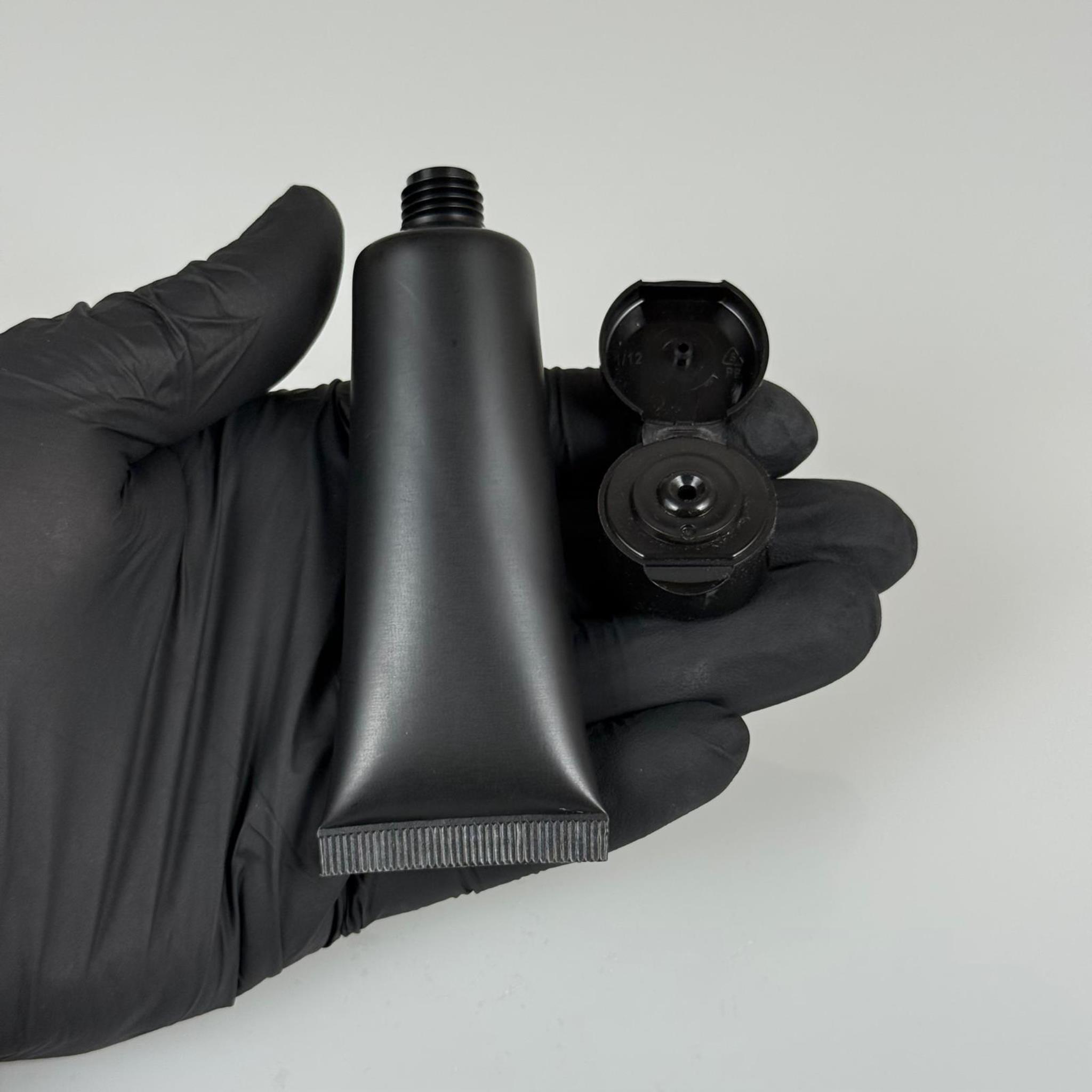 KOZMETİK İÇİN SİYAH BOŞ KREM TÜPÜ FLİPTOP KAPAKLI - 30 ML - MERHEM TÜPÜ - PLASTİK MANÜEL DOLDURULABİLİR BOŞ TÜP - LİPGLOSS TÜP - DUDAK PARLATICISI TÜPÜ - BAL DOLUMU İÇİN PLASTİK TÜP