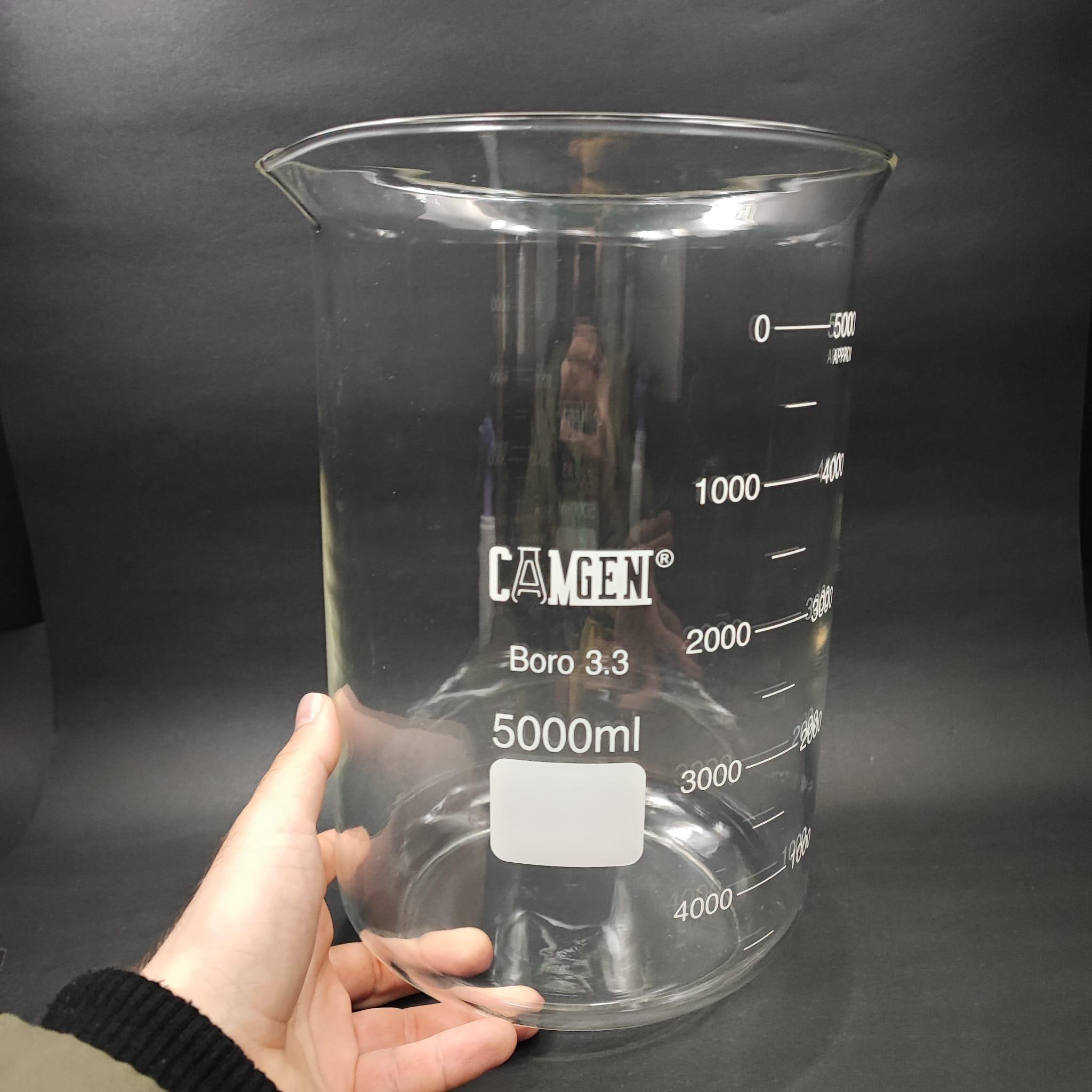 CAM BEHER 5000 ML - ISIYA  DAYANIKLI CAM BEHER - 5 LİTRE BEHER