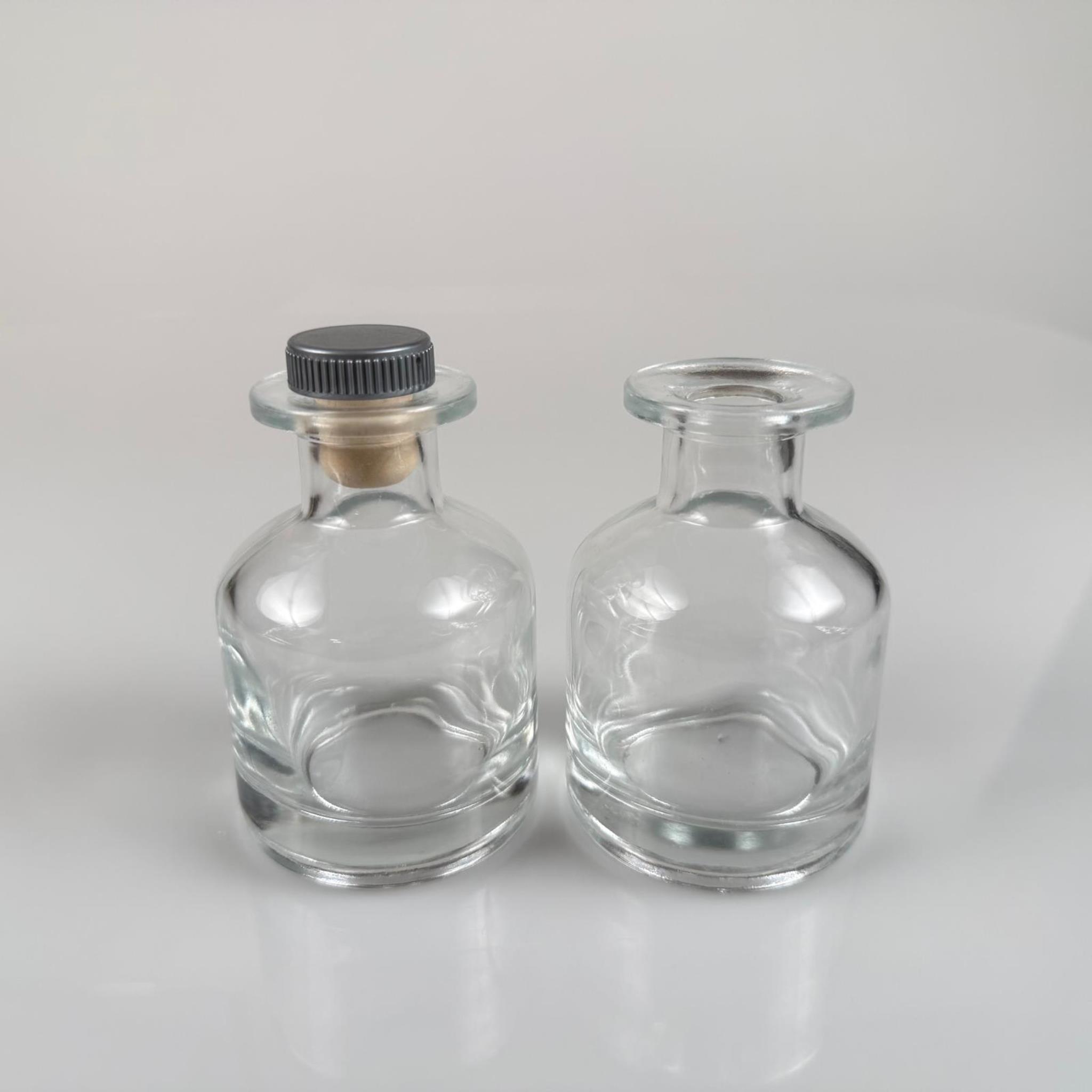 150 CC CAM SİLİNDİR BAMBU ODA KOKUSU ŞİŞESİ - 150 ML DİFFUSER CAM ŞİŞE + GRİ MANTAR TIPA