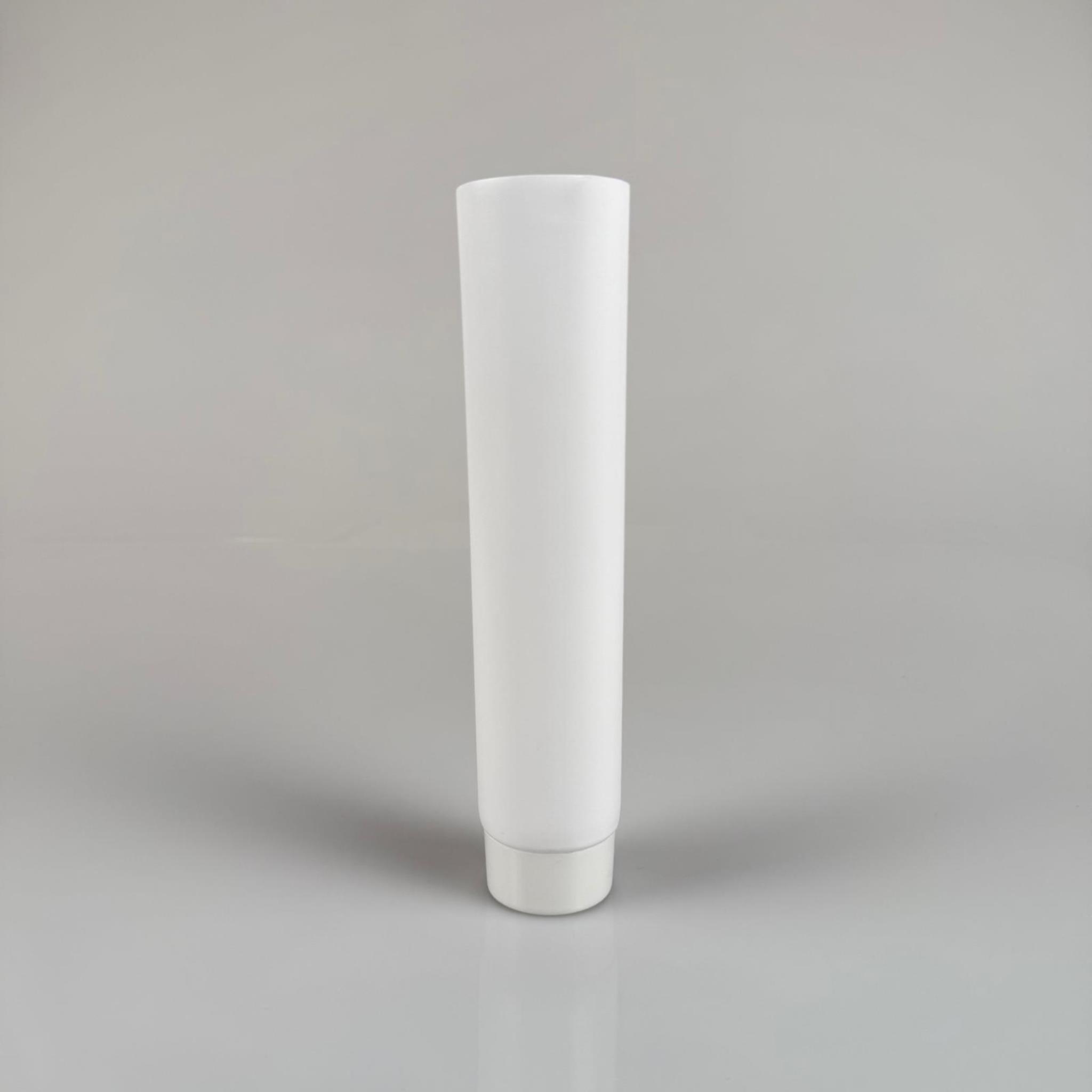KOZMETİK İÇİN BEYAZ BOŞ KREM (AĞZI FOLYOLU) TÜPÜ KAPAKLI - 100 ML - MERHEM TÜPÜ - LİPGLOSS TÜP - DUDAK PARLATICISI TÜPÜ - BAL DOLUMU İÇİN PLASTİK TÜP  - DÜZ - ALTI AÇIK ELLE KAPANMAZ ISITICI GEREKİR