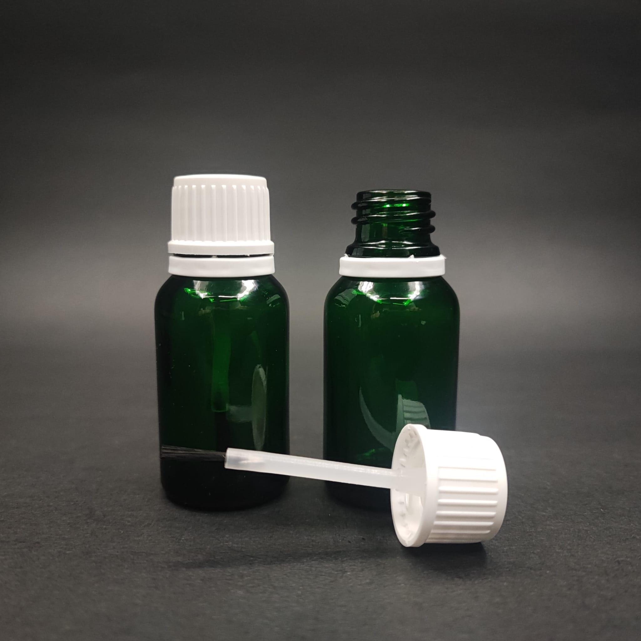 15 CC FIRÇALI YEŞİL CAM ŞİŞE - 15 ML KAPAKLI FIRÇALI CAM ŞİŞE - CAM OJE ŞİŞESİ FIRÇALI BEYAZ KAPAKLI TAKIM - BOŞ OJE ŞİŞESİ, FIRÇALI ŞİŞE, OTOMOTİV VE MOBİLYA İÇİN RÖTÜŞ BOYA ŞİŞESİ