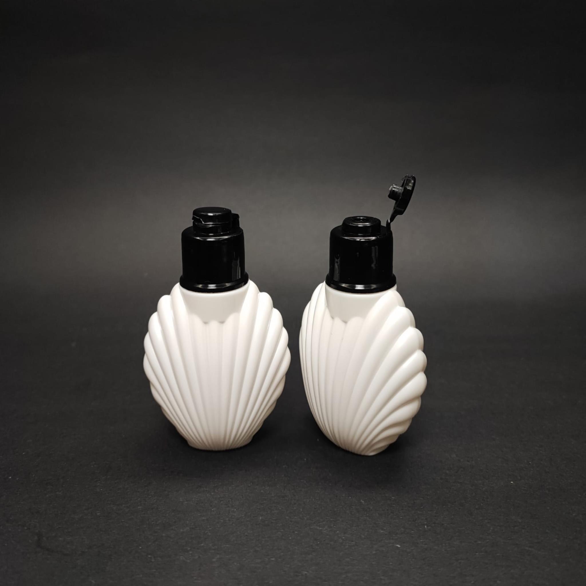 40 CC BEYAZ İSTİRİDYE KOLONYA ŞİŞESİ - YENİ SİYAH FLİPTOP KAPAKLI - 40 ML AKITICILI CAMPET PLASTİK KOLONYA ŞİŞESİ