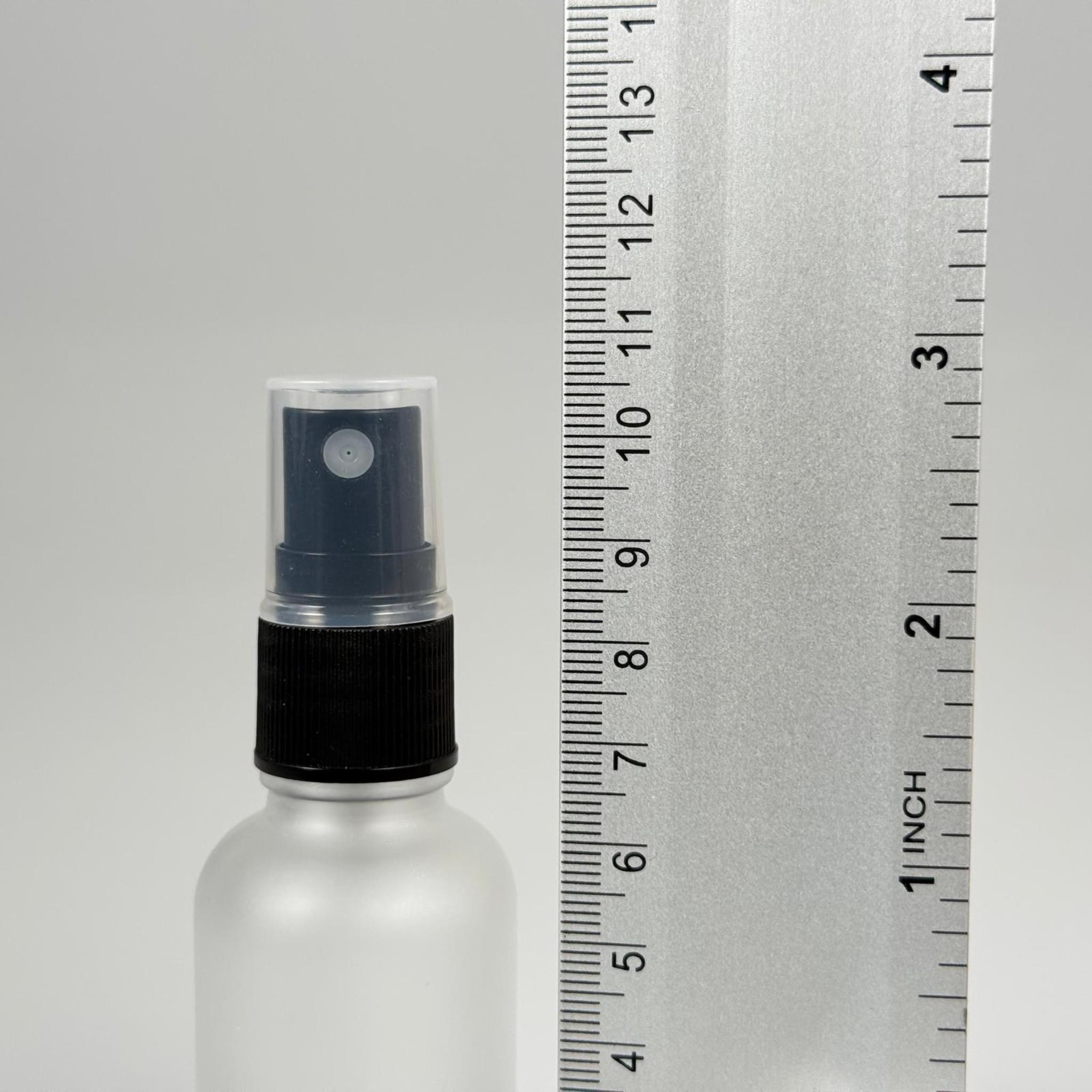 30 CC BUZLU CAM ŞİŞE SİYAH SPREYLİ TAKIM - 30 ML SPREYLİ ŞİŞE - BUZLU CAM