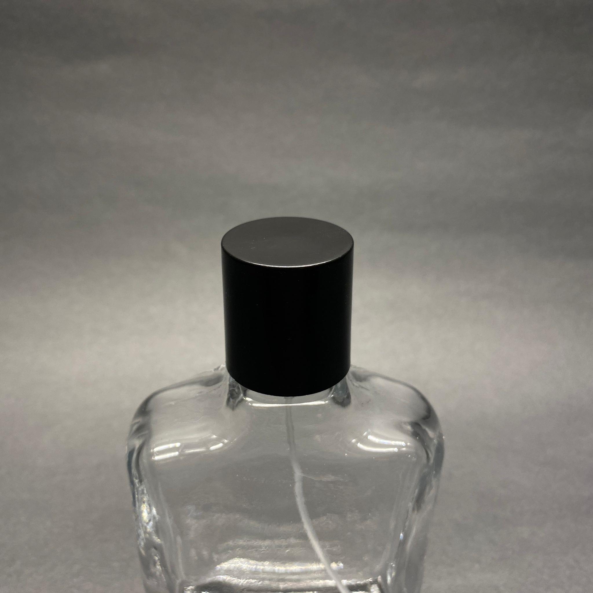 100 ML YASSI MODEL ZEUS PARFÜM ŞİŞESİ - SİYAH METAL SPREYLİ + SİYAH KAPAKLI (AĞIZ 15 MM GEÇME KOLAY KAPAMA) !!DEFOLU ŞİŞE ÇIKABİLİR, FİYAT UYGUN TUTULMUŞTUR!!