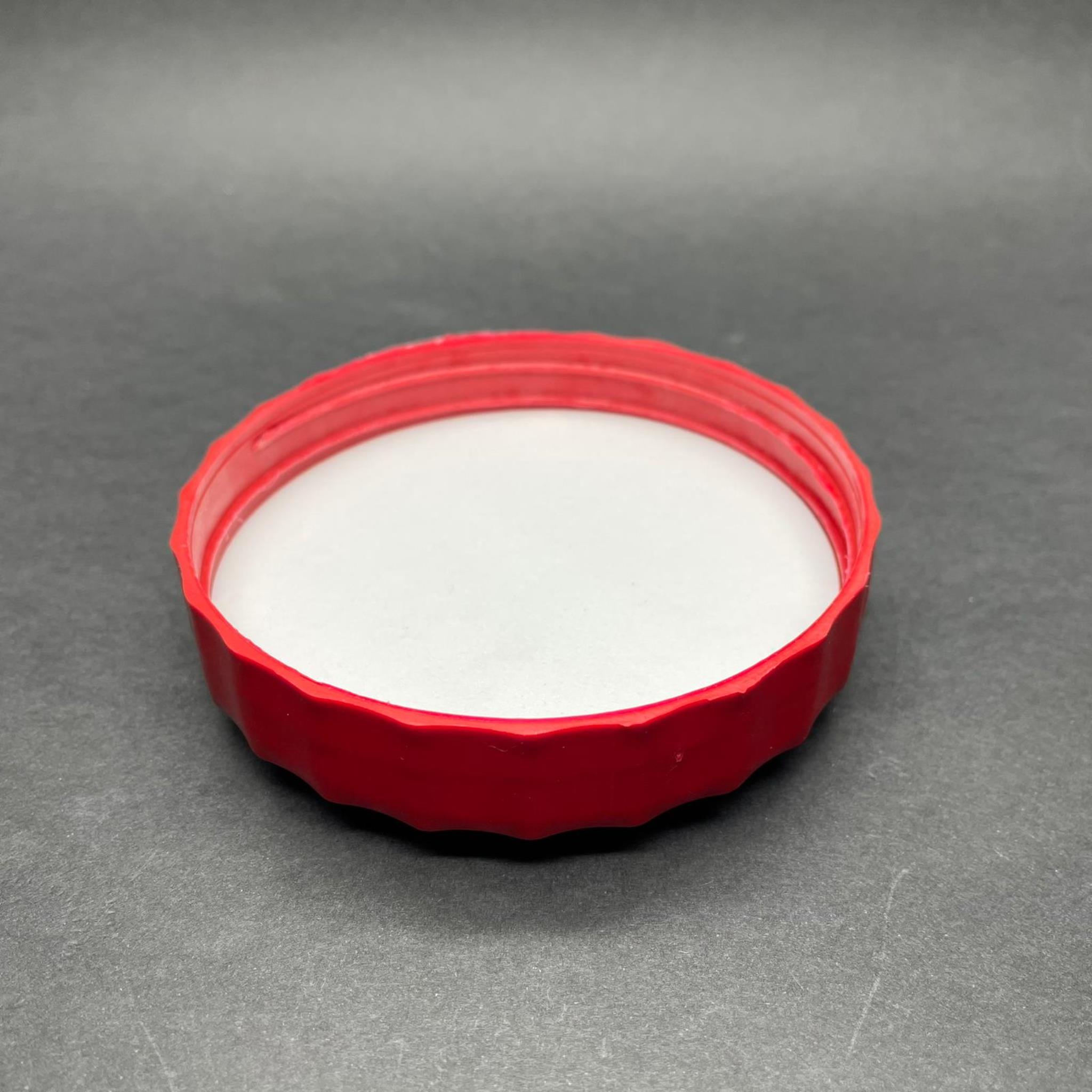 100 MM VİDALI KÖPÜK CONTALI SIZDIRMAZ PLASTİK KAPAK - KIRMIZI