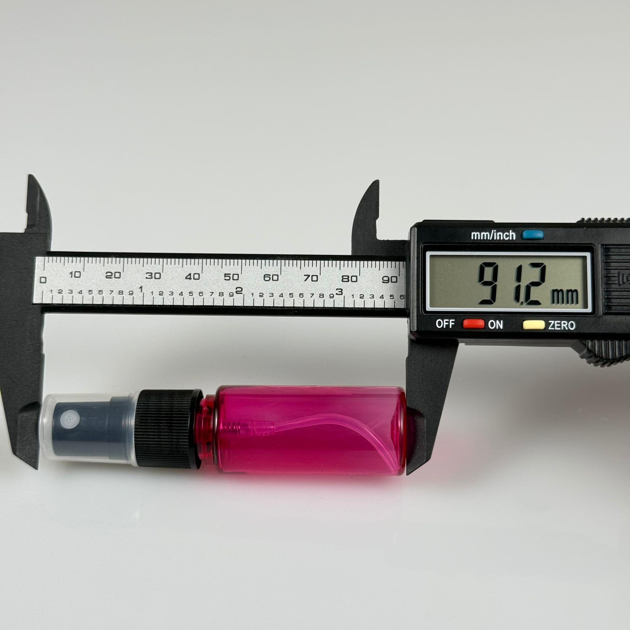 15 CC SİLİNDİR PET ŞİŞE - SİYAH SPREYLİ  - 15 ML FISFIS PET ŞİŞE - PEMBE