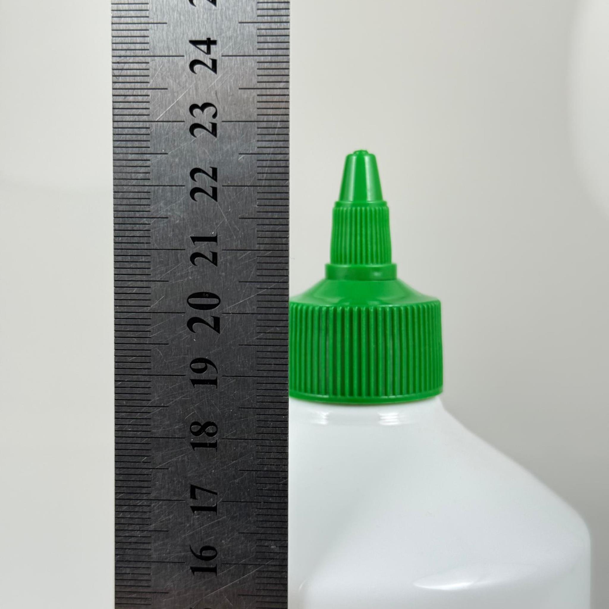 ZEYTİNYAĞI, SOS, ACI SOS, SİRKE, SRIRACHA VB BOŞ ŞİŞELERİ - YEŞİL SİVRİ TWİST AKITICI KAPAK + 950 ML BEYAZ PET PLASTİK ŞİŞE TAKIM