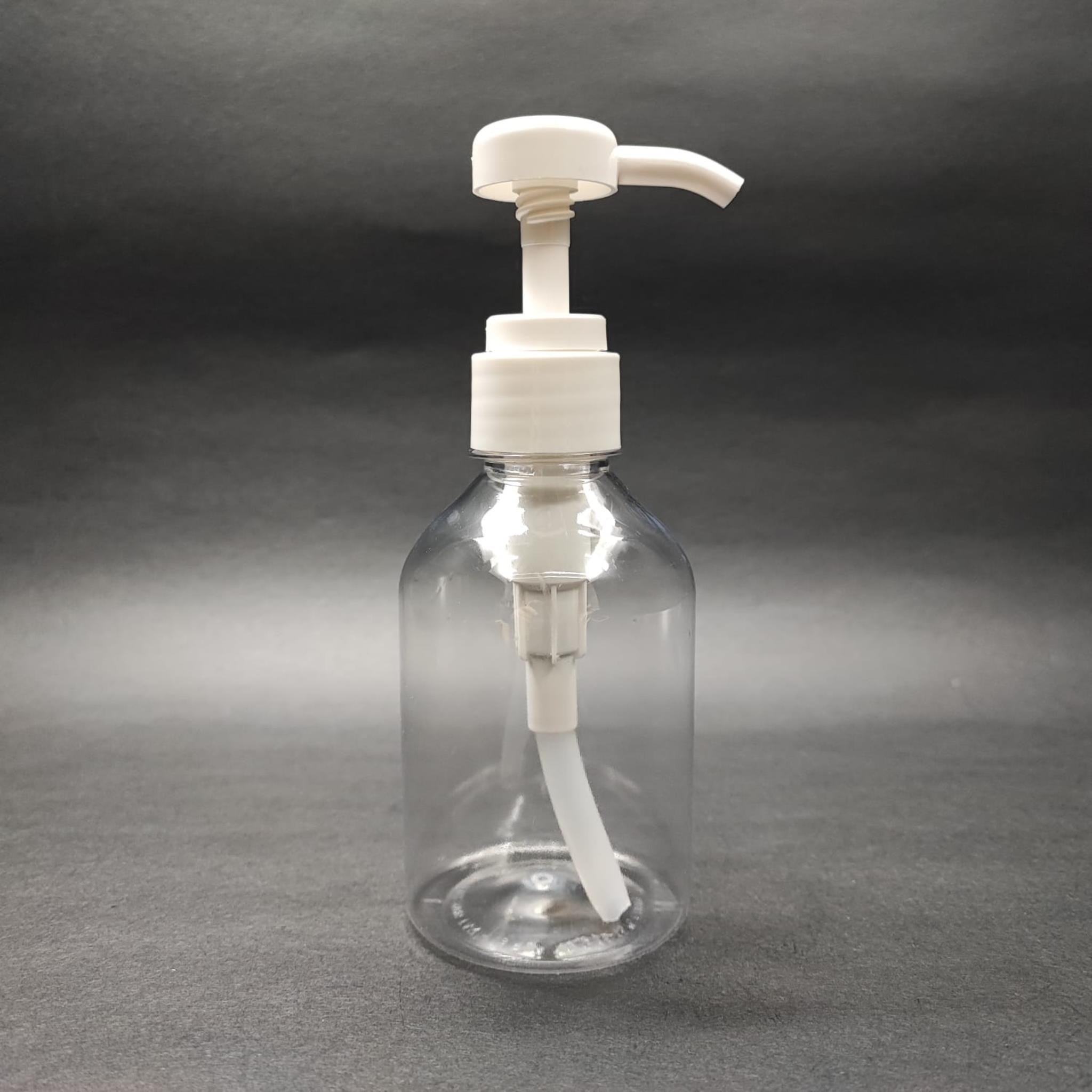 250 CC OVAL PET ŞİŞE + BEYAZ DOZAJ POMPALI (HER BASMADA 4 CC SIVI ATAR)  - 250 ML POMPALI ŞİŞE - ŞURUP, ŞAMPUAN, KREM GİBİ YOĞUN KIVAMLI SIVILARDA KULLANILIR
