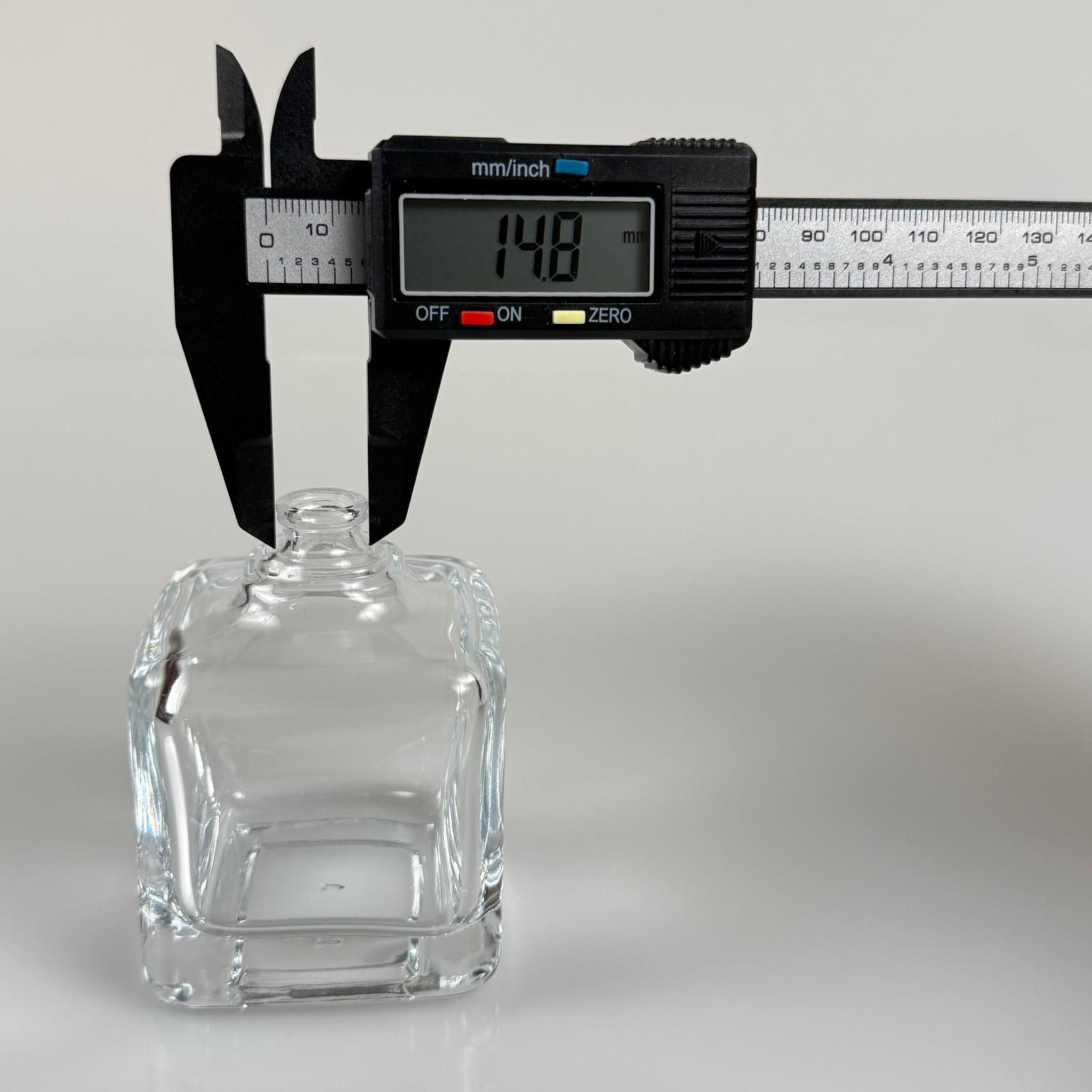 100 ML KARE MODEL LURA PARFÜM ŞİŞESİ - KAPAKSIZ (AĞIZ 15 MM GEÇME KOLAY KAPAMA)
