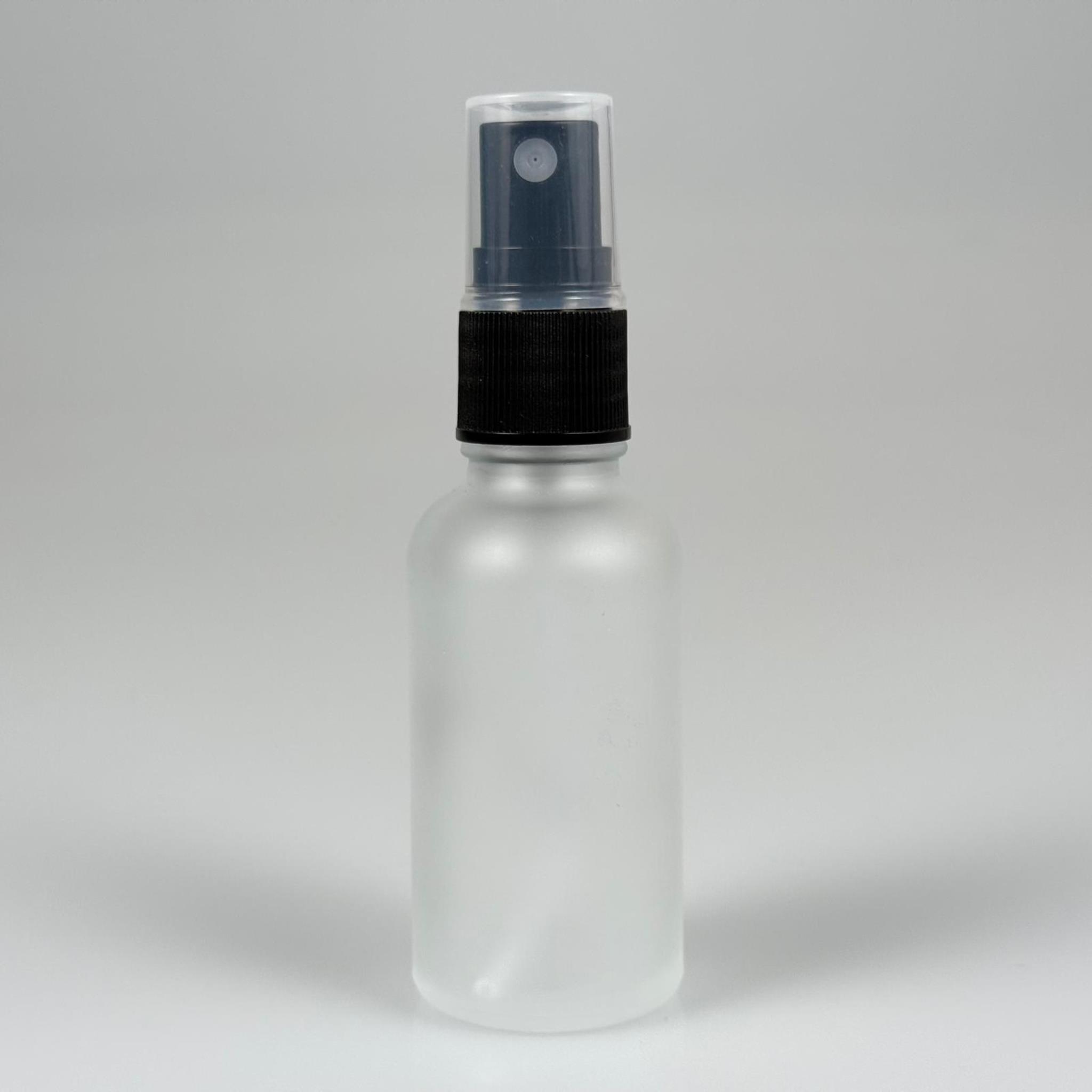 30 CC BUZLU CAM ŞİŞE SİYAH SPREYLİ TAKIM - 30 ML SPREYLİ ŞİŞE - BUZLU CAM