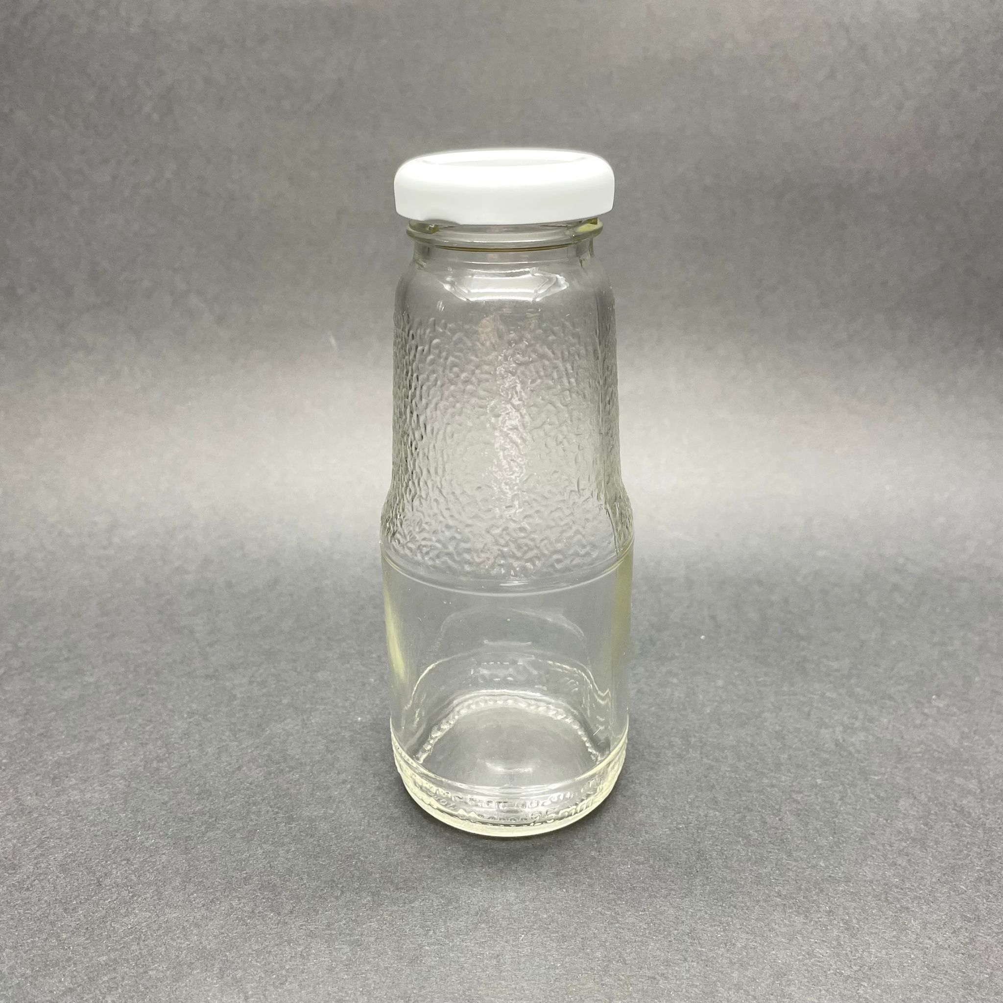 200 CC CAM MEYVE SUYU ŞİŞESİ -  BEYAZ METAL KAPAKLI - KONSERVEYE UYGUN - 200 ML MEYVE SUYU ŞİŞESİ