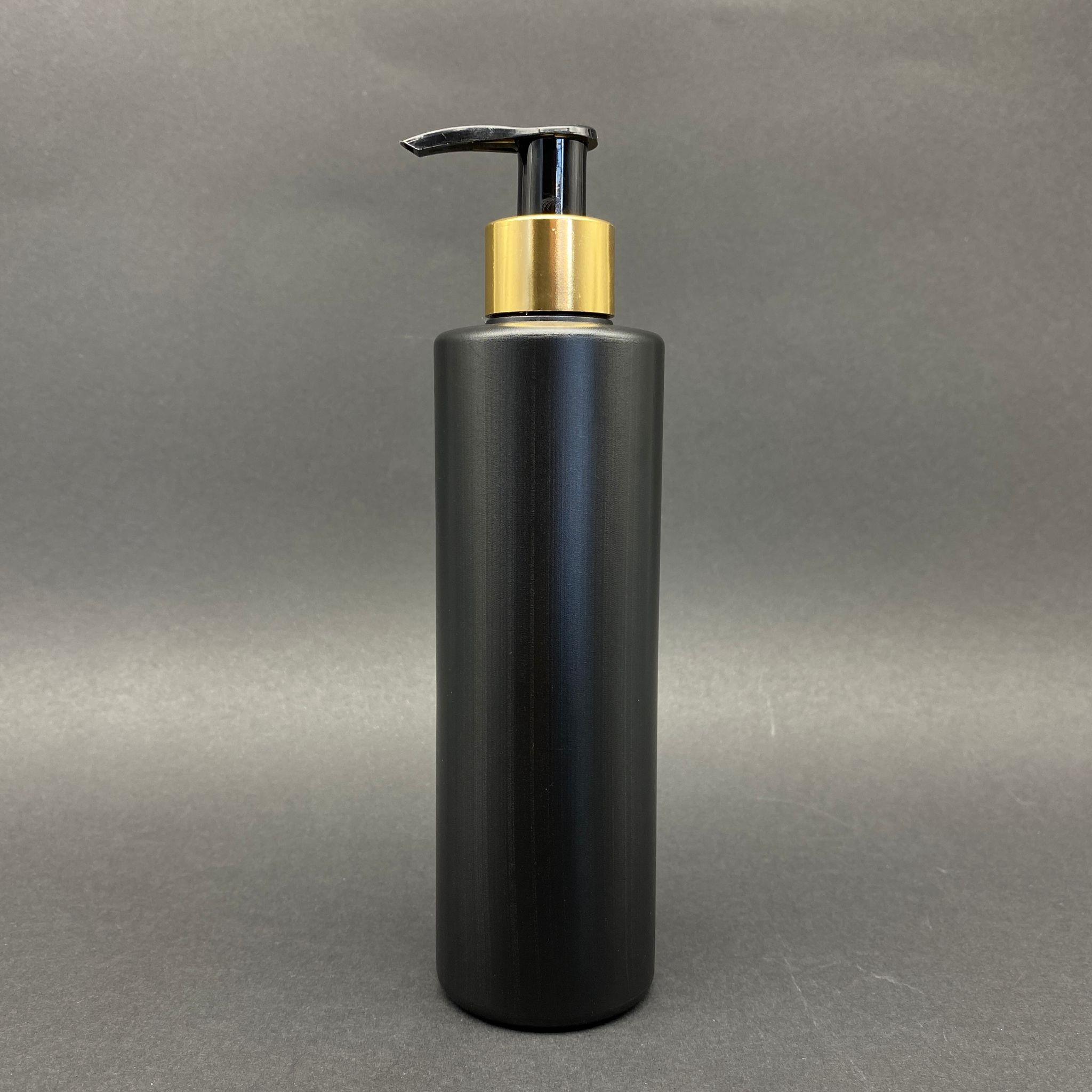 250 CC SİYAH POLİETİLEN ŞİŞE - GOLD POMPALI - 250 ML POMPALI PLASTİK ŞİŞE