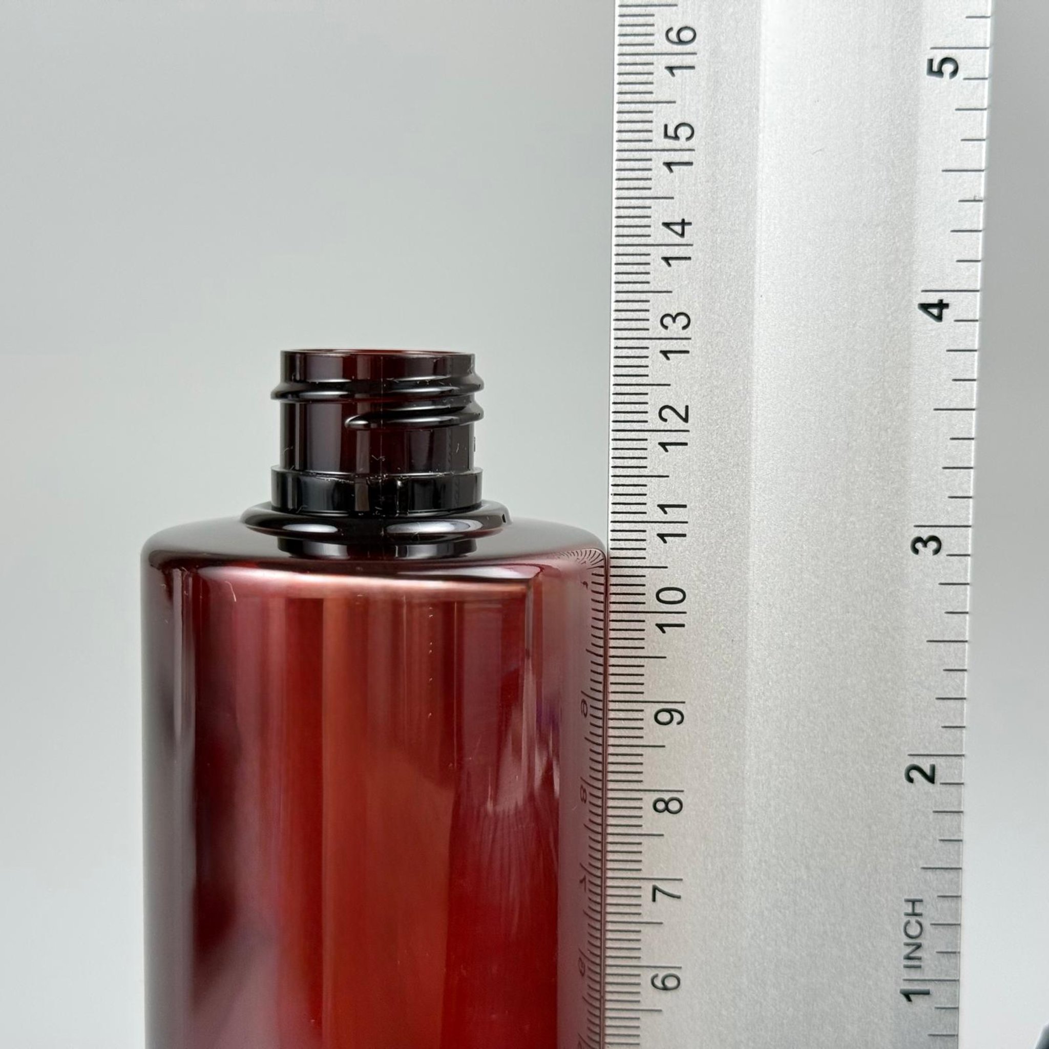 200 CC SİLİNDİR KESKİN KÜT MODEL SERT (25 GR) PET ŞİŞE - KAPAKSIZ - AĞIZ ÇAPI 24 MM - AMBER