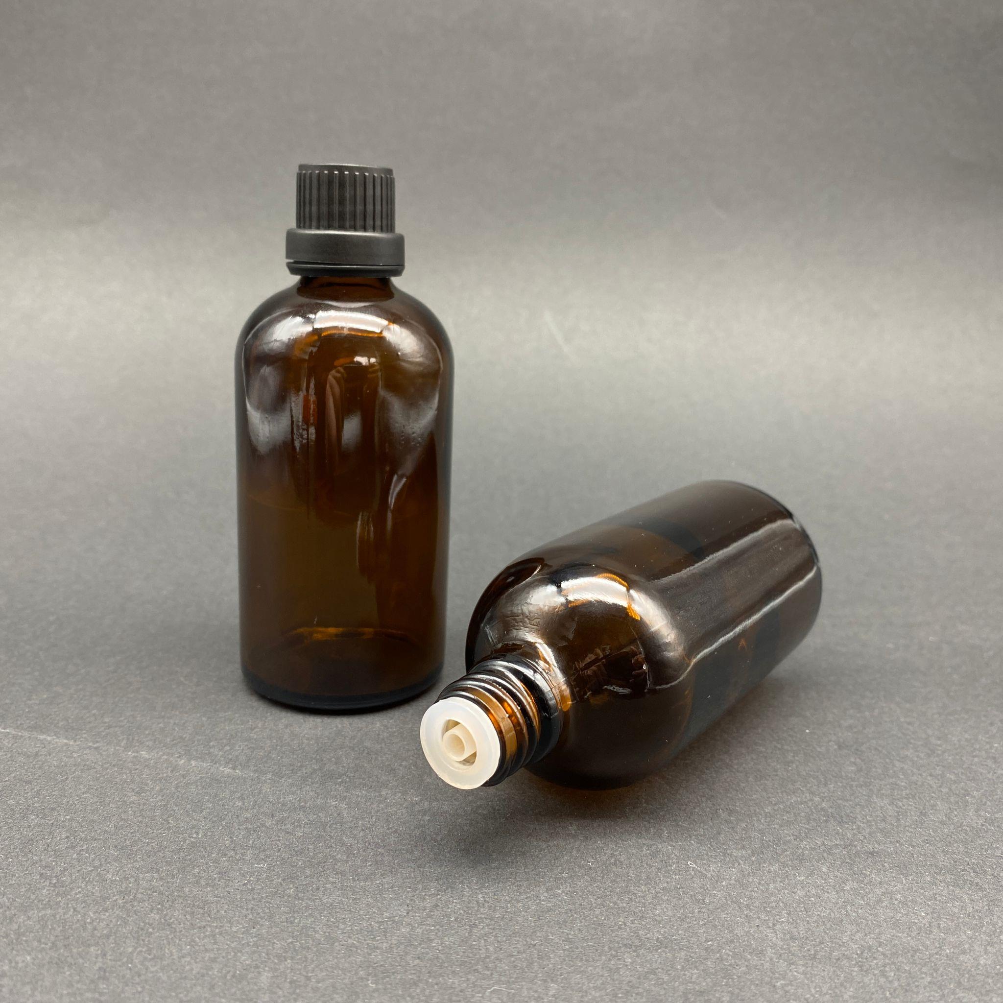 100 CC AMBER İÇTEN DAMLALIKLI - SİYAH KİLİT KAPAKLI CAM ŞİŞE - 100 ML KAHVERENGİ STANDART İÇTEN DAMLALIKLI CAM ŞİŞE