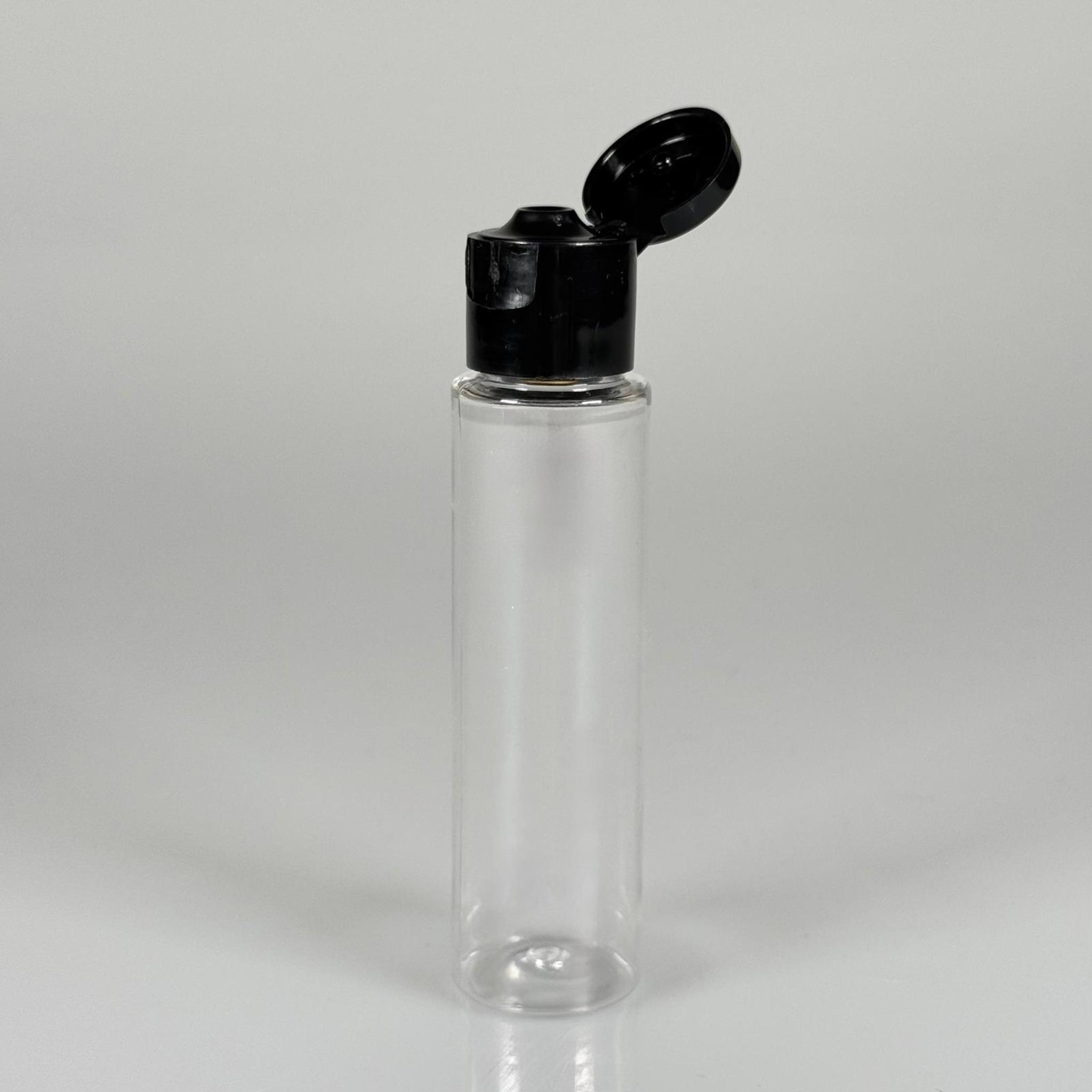35 CC UZUN PET ŞİŞE + SİYAH FLİPTOP KAPAK - 30 ML DAMLALIKLI PLASTİK ŞİŞE