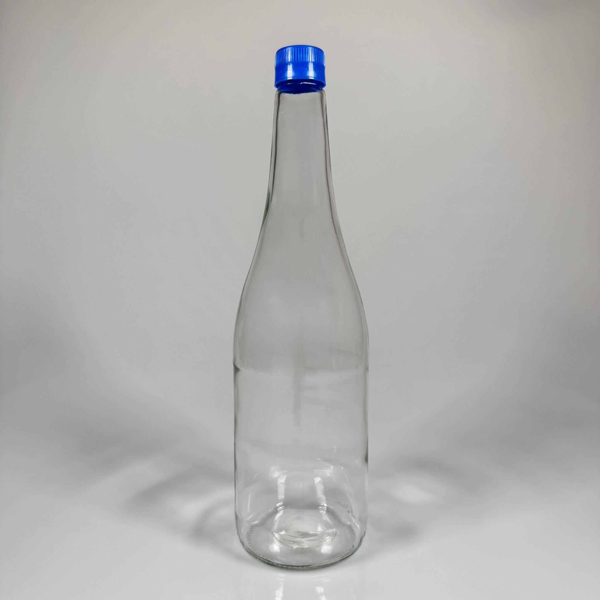 1000 CC CAM ŞERBET ŞİŞESİ - MAVİ KİLİTLİ KAPAKLI - 1 LİTRE CAM ŞİŞE - 1000 ML KAPAKLI CAM ŞİŞE - ŞİŞECAM KODU 418699