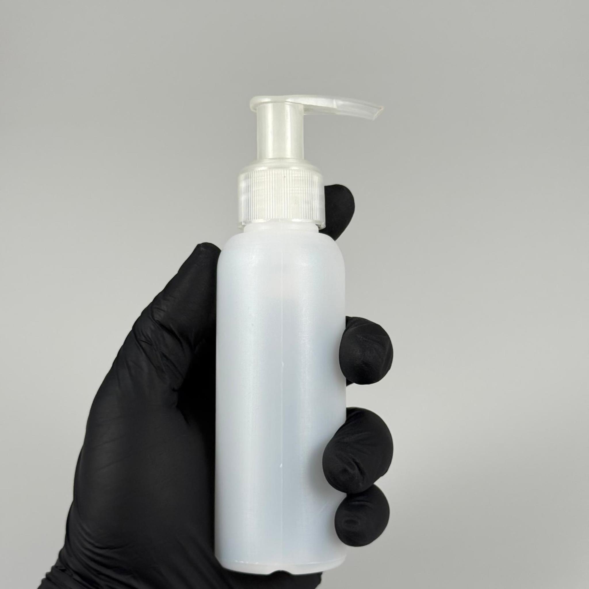 100 CC NATÜREL SERT POLİETİLEN ŞİŞE + ŞEFFAF POMPALI ( 24 MM ) - 100 ML ŞEFFAF POMPALI SERT POLİETİLEN ŞİŞE (YOĞUN KIVAMLI SIVILARDA TIKANMAZ)