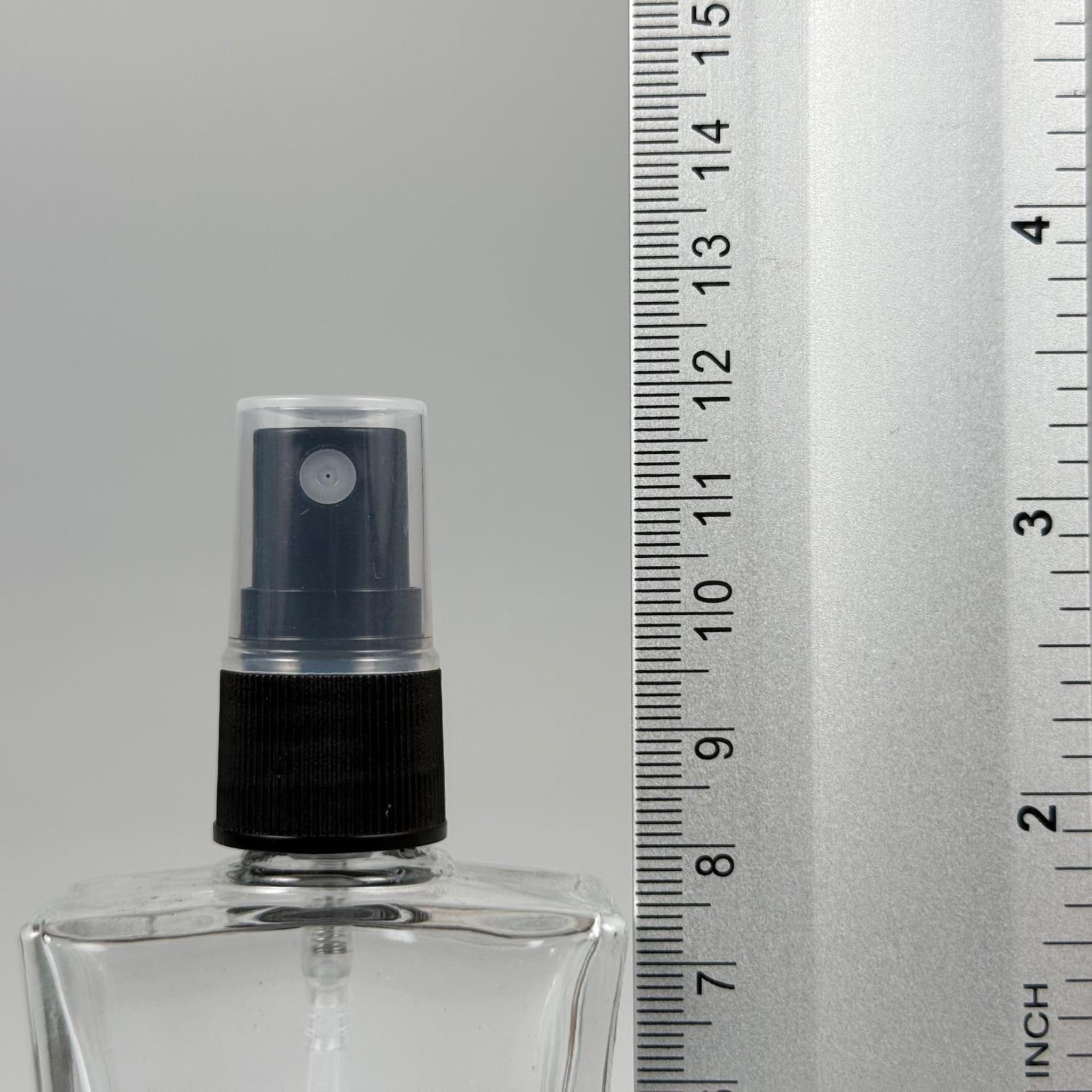 50 CC KÖŞELİ CAM ŞİŞE SİYAH SPREYLİ TAKIM - 50 ML PARFÜM ŞİŞESİ - 1. KALİTE İTHAL CAM
