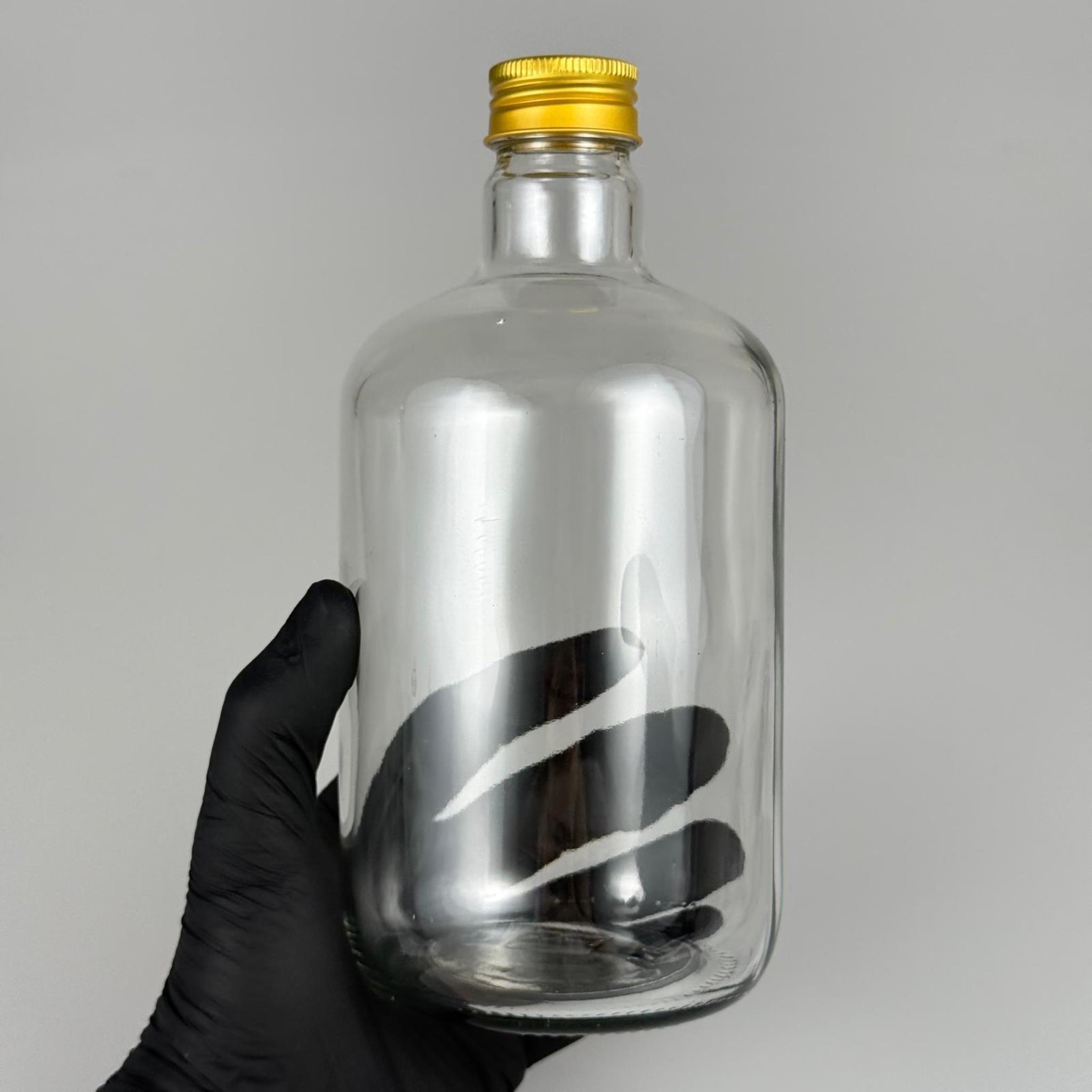 750 CC GORDO CAM ŞİŞE - CONTALI GOLD METAL KAPAKLI - 750 ML GORDO TOMBUL CAM ŞİŞE