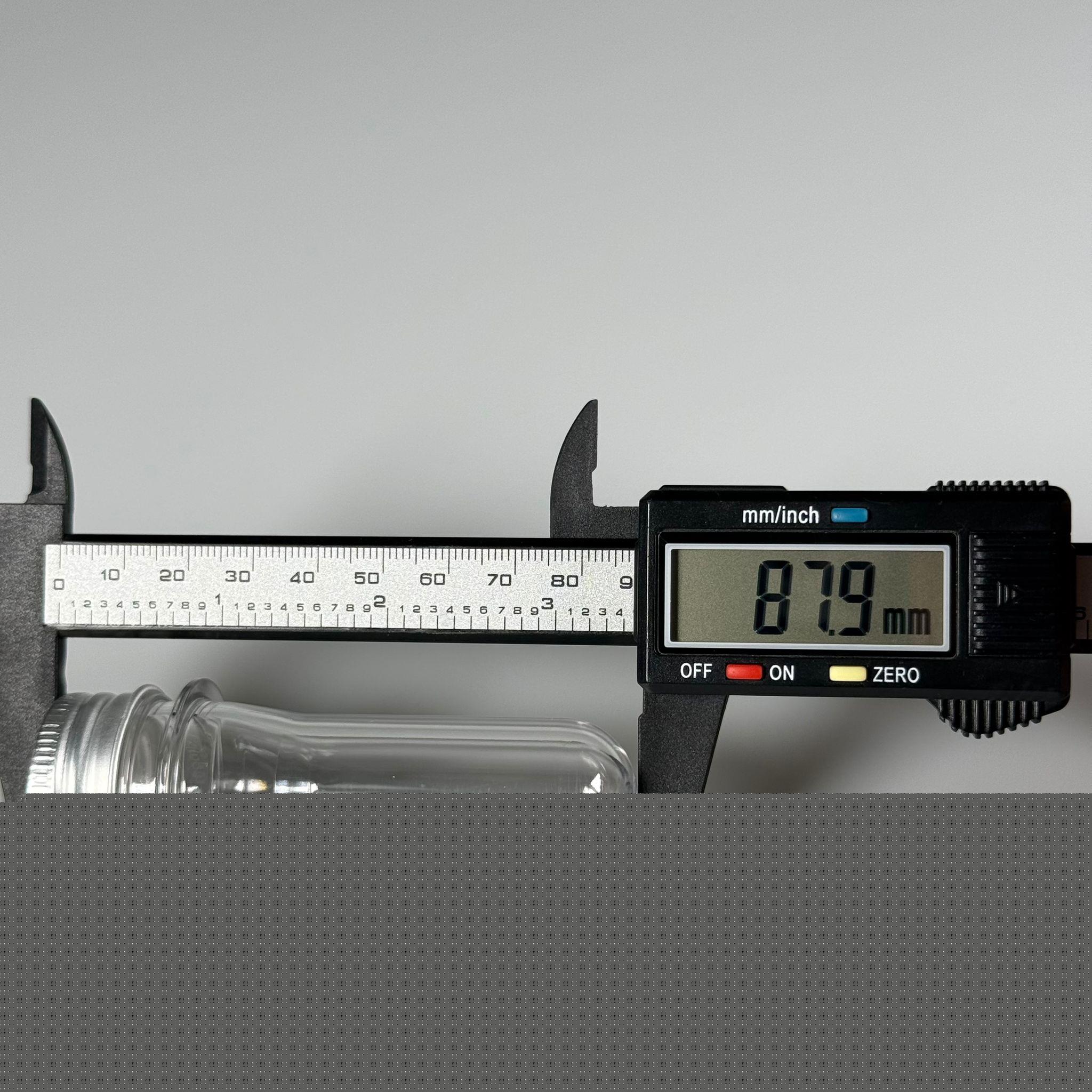 9 CM TÜP - 20 CC UZUN KALIN (20 GR) PET ŞİŞE  - GÜMÜŞ ALÜMİNYUM METAL KAPAKLI  - BAHARAT, DENEY TÜPÜ, AYAKKABI BAĞCIĞI VB İÇİN PLASTİK TÜP