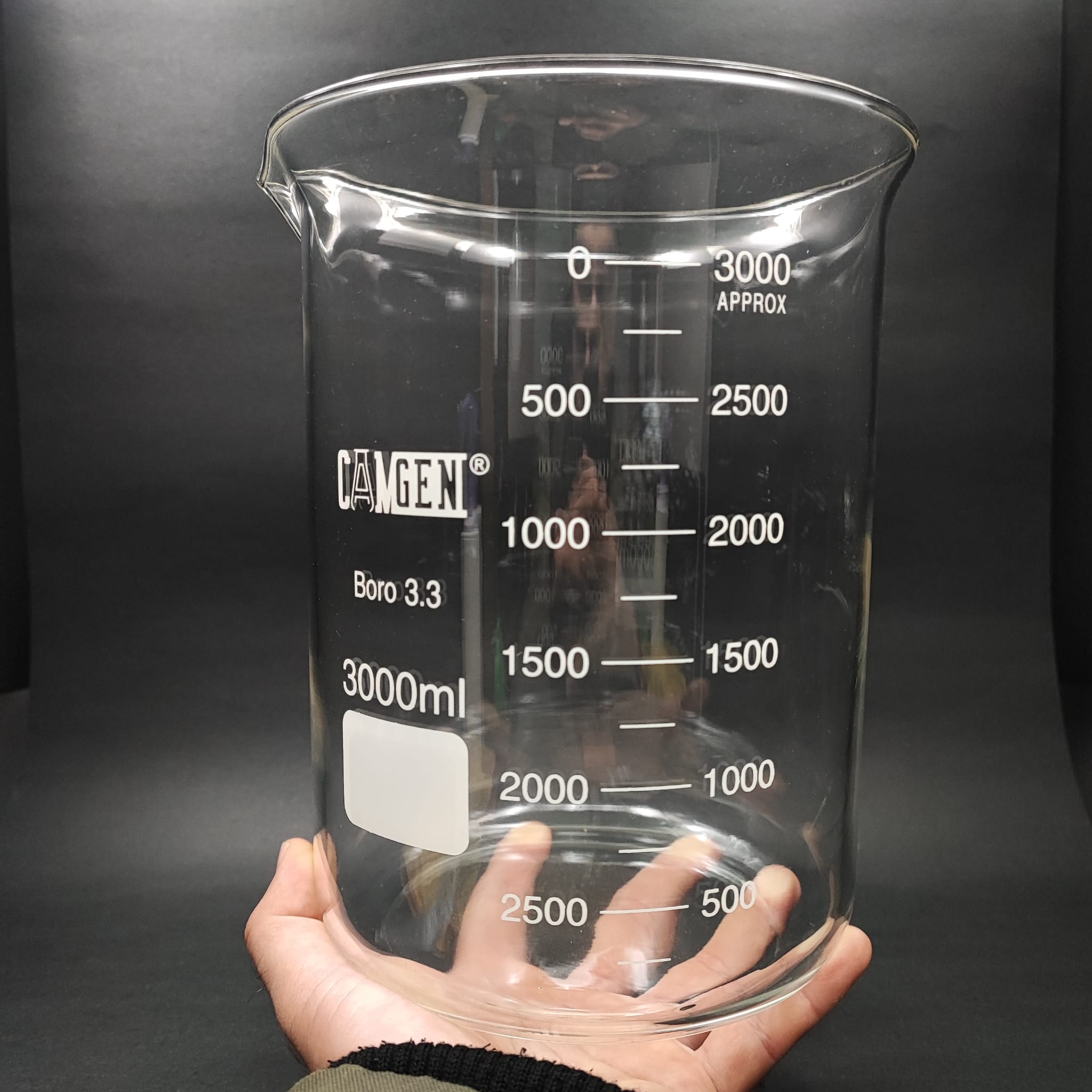 CAM BEHER 3000 ML - ISIYA  DAYANIKLI CAM BEHER - 3 LİTRE BEHER