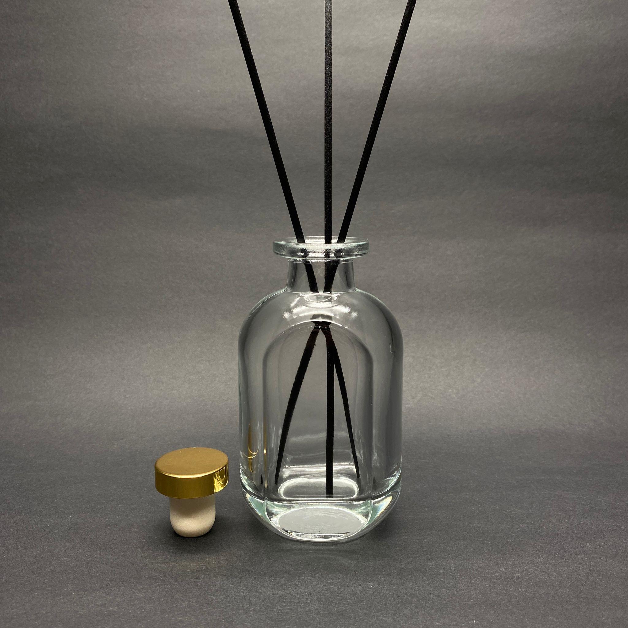 150 CC CAM BAMBU ODA KOKUSU ŞİŞESİ - 150 ML DİFFUSER CAM ŞİŞE + GOLD MANTAR TIPA + 3 ADET 24 CM FİBER BAMBU ÇUBUK