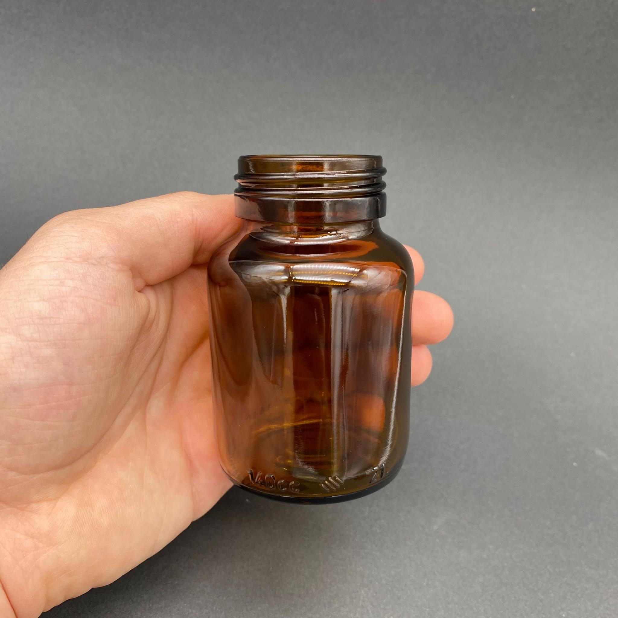 140 ML CAM TABLET ŞİŞE - KAPAKSIZ 41 AĞIZ - 140 CC AMBER ŞİŞECAM ECZA ŞİŞELERİ - ŞİŞECAM ÜRÜN KODU 718814