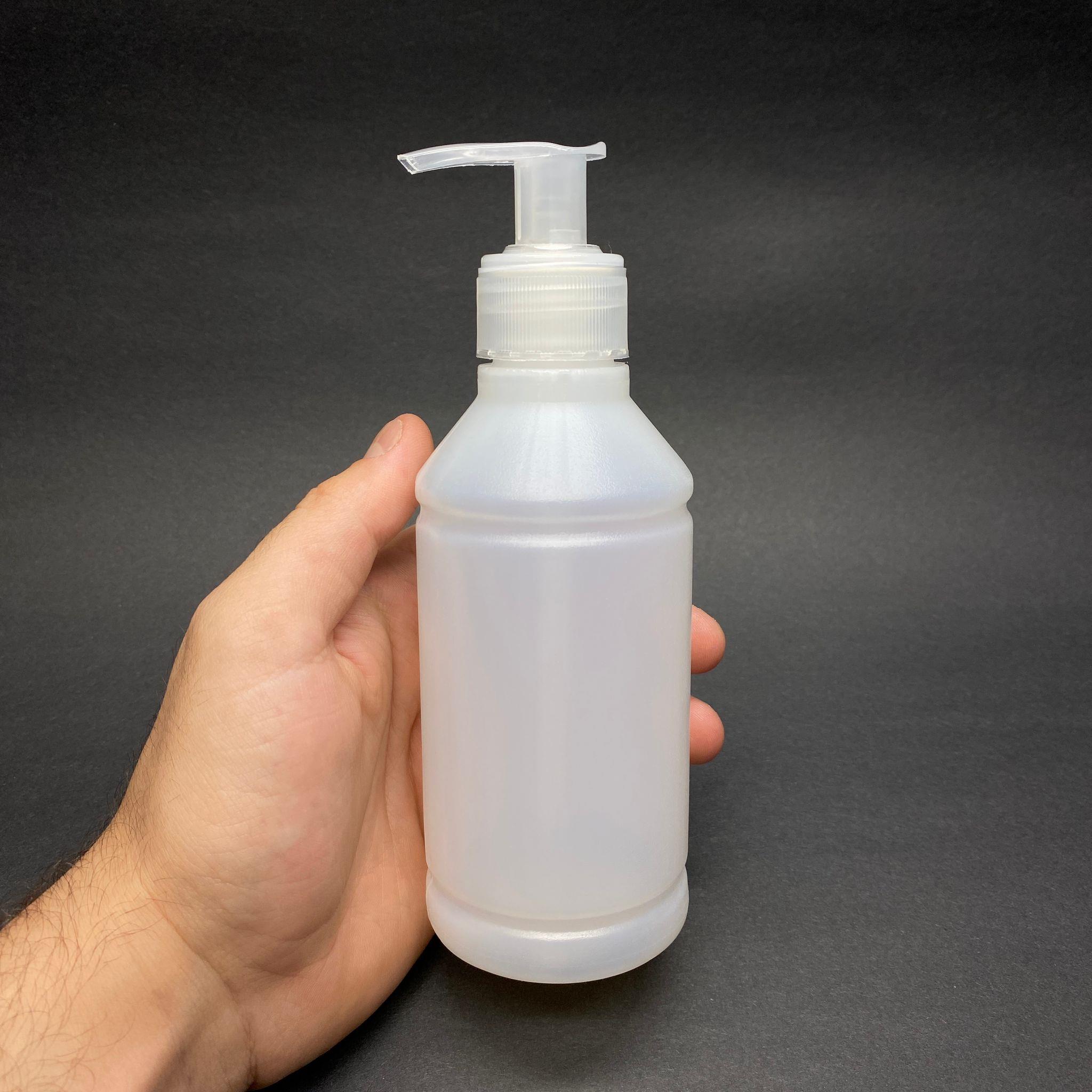 250 CC TİNER ŞİŞESİ - ŞEFFAF SIVI SABUN POMPALI - 250 ML KİMYASALA DAYANIKLI PLASTİK ŞİŞE - 0,25 LT POLİETİLEN ŞİŞE