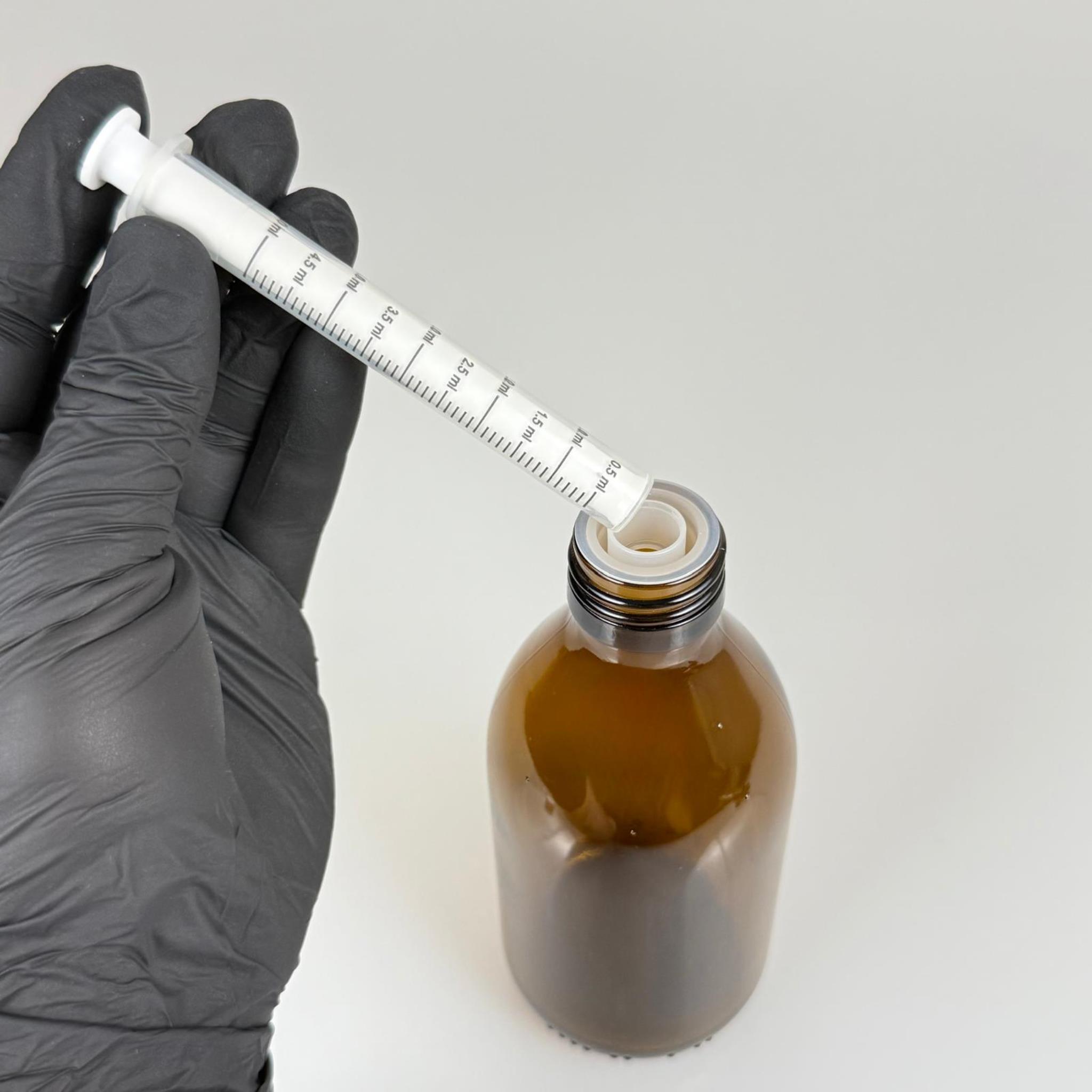 250 ML CAM ECZA ŞİŞESİ + 5 ML DOZAJ PİPETİ + DOZAJ TIPASI + CONTALI PLASTİK KAPAK TAKIM
