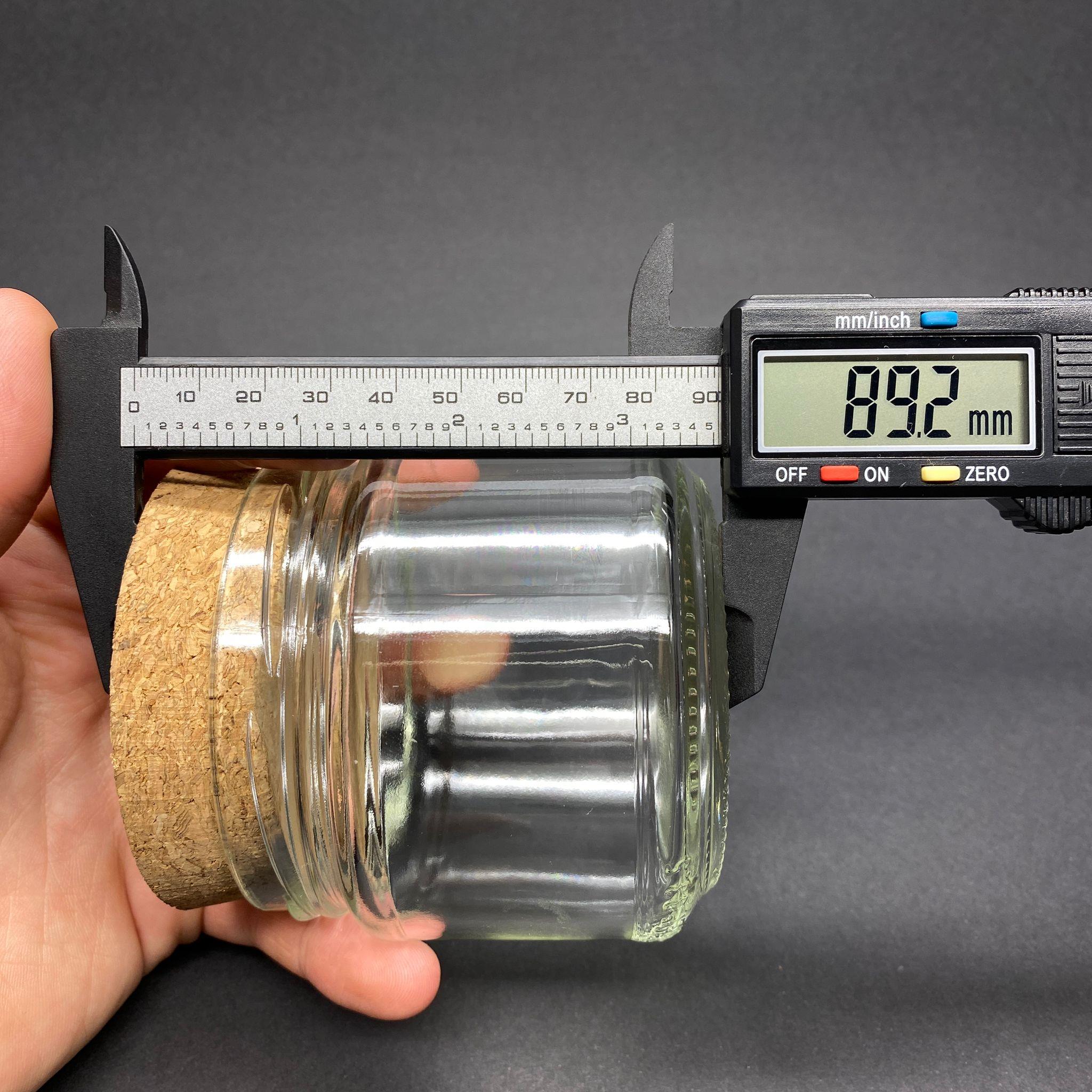 300 CC MANTAR TIPALI CAM KAVANOZ (SİLME HACİM 330 ML) - MANTAR KAPAKLI KAVANOZ - AHŞAP KAPAKLI KAVANOZ
