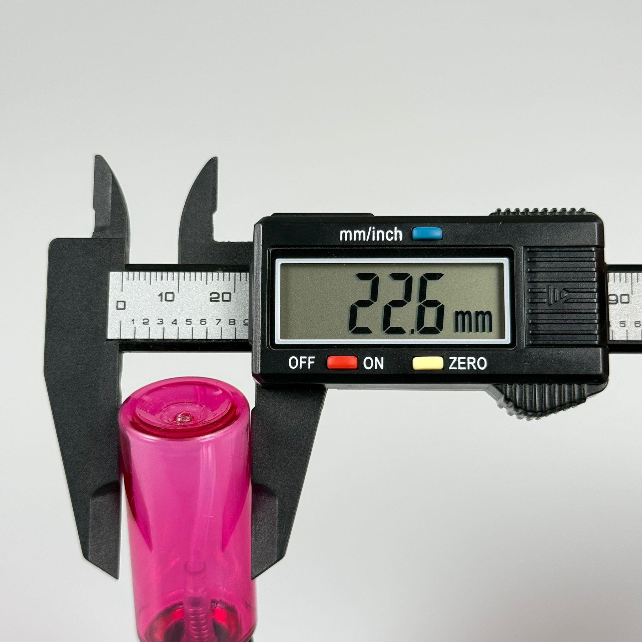 15 CC SİLİNDİR PET ŞİŞE - SİYAH SPREYLİ  - 15 ML FISFIS PET ŞİŞE - PEMBE