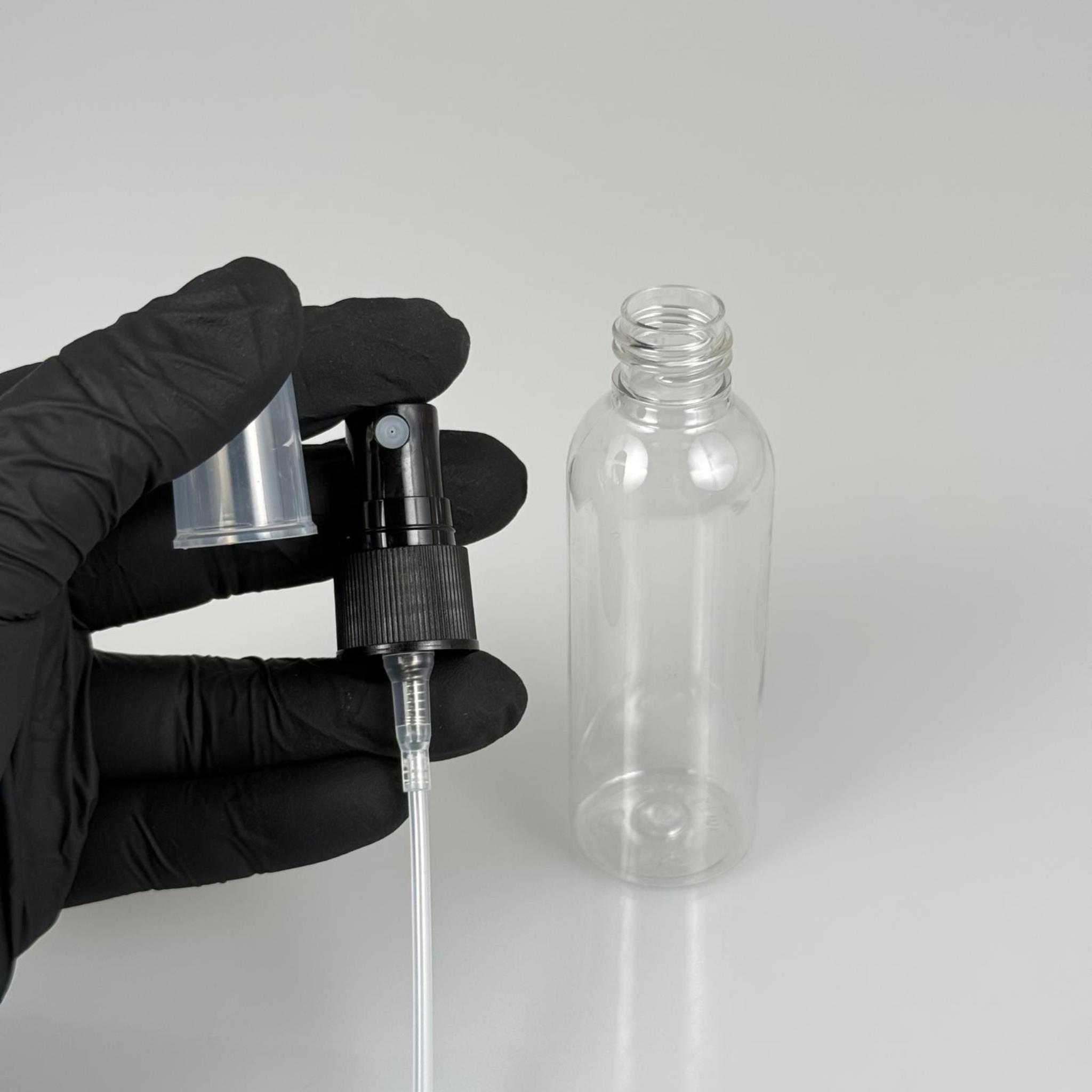 50 CC PLASTİK ŞİŞE - SİYAH SPREYLİ - 50 ML SPREYLİ PET ŞİŞE