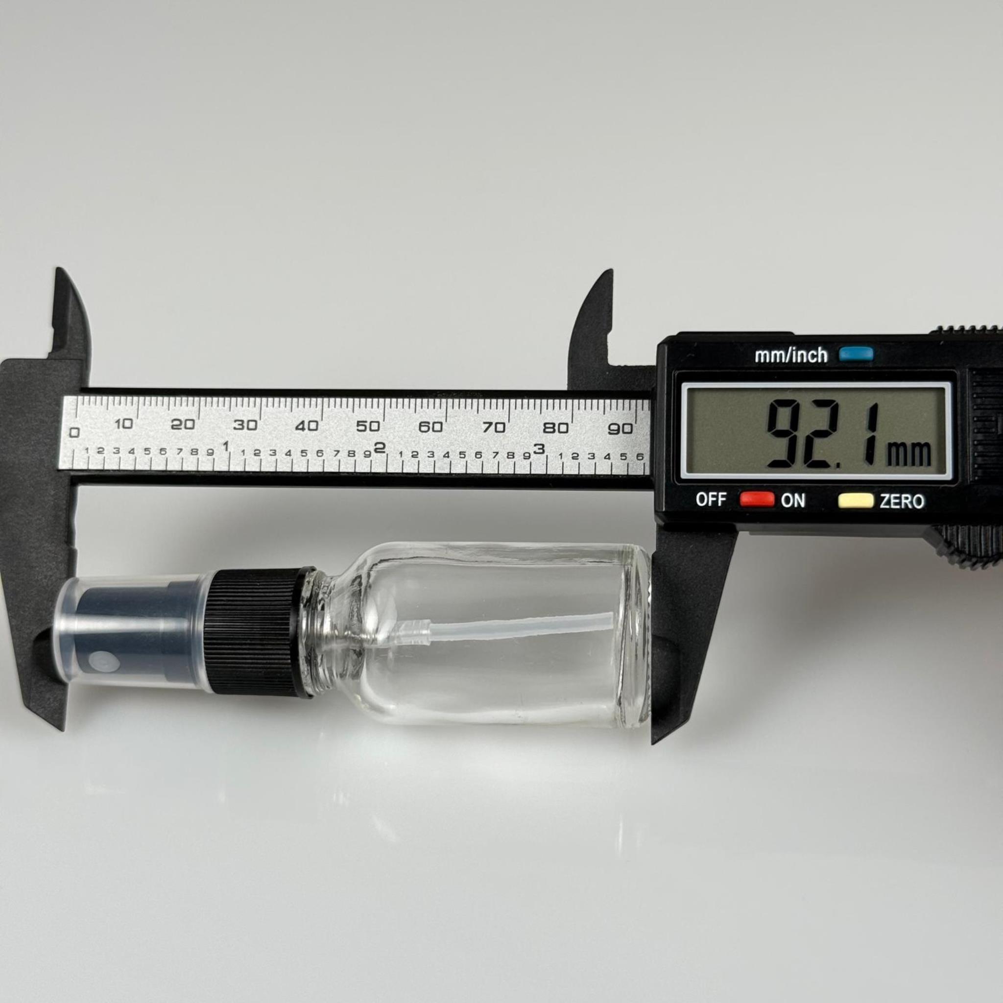 15 CC ŞEFFAF CAM ŞİŞE SİYAH SPREYLİ TAKIM - 15 ML SPREYLİ ŞİŞE
