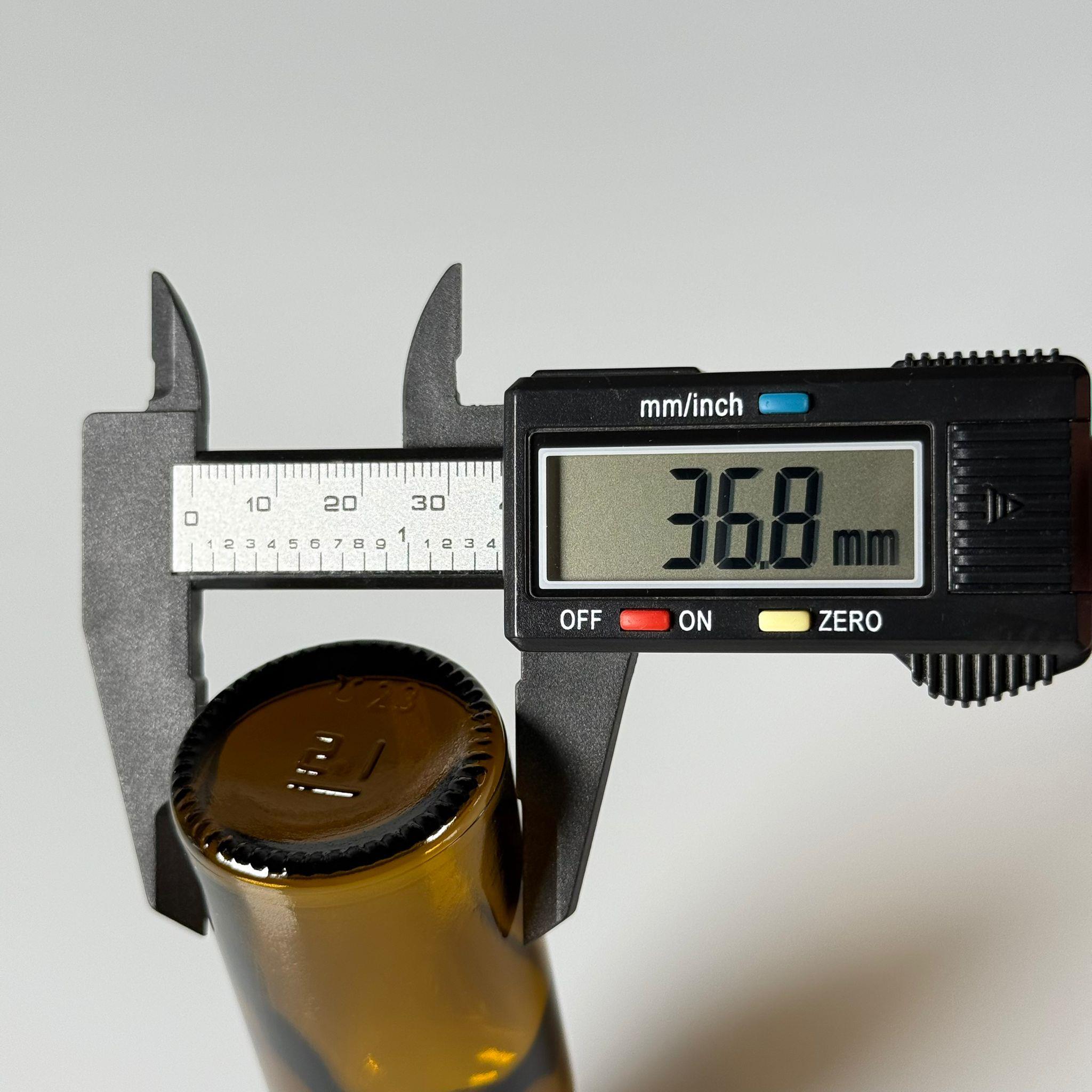 50 CC AMBER CAM ŞİŞE KAPAKSIZ (20 AĞIZ) - 50 ML CAM ŞİŞE - KAHVERENGİ