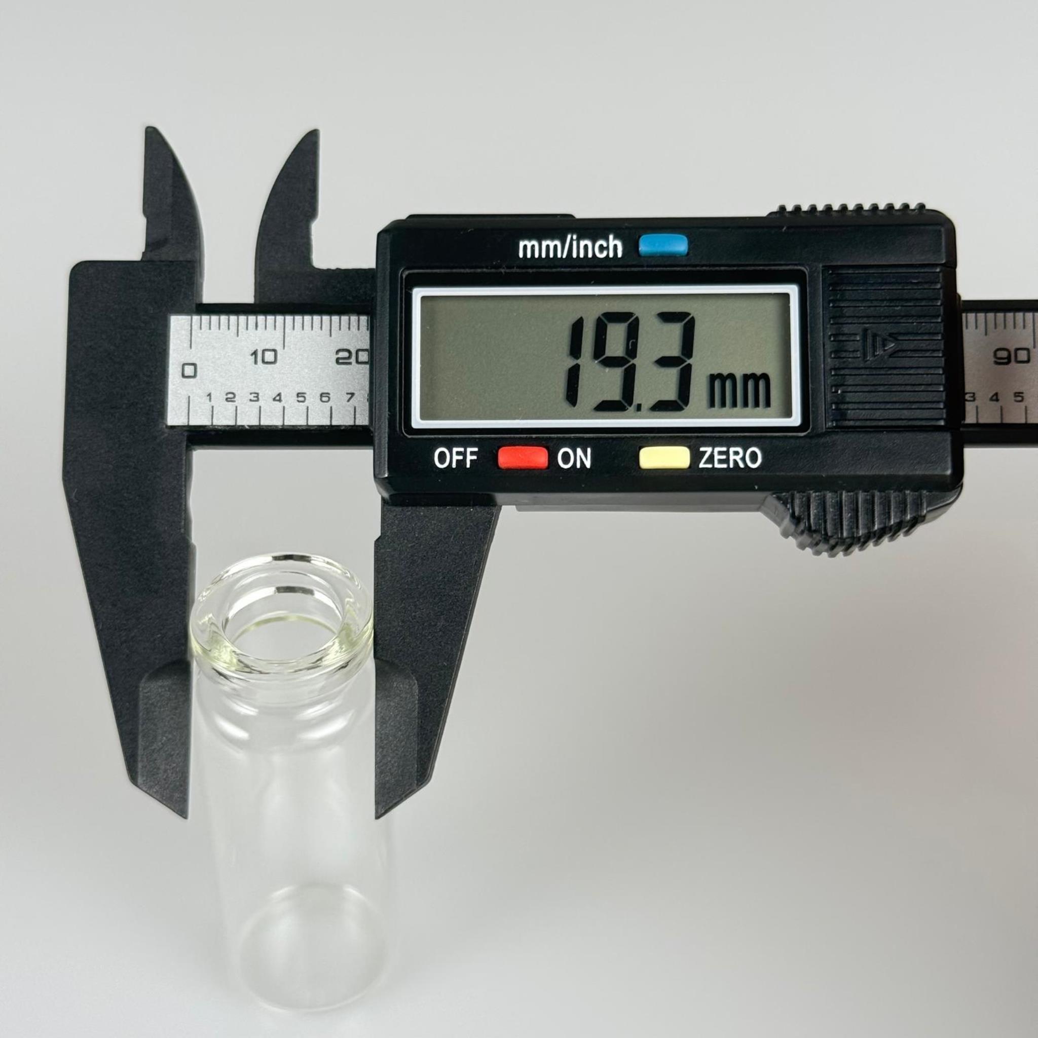 BOROSİLİKAT CAM ŞİŞE - 15 CC - 22x60 MM - ÇEKME CAM BORU FLAKON İNCE PENİSİLİN ŞİŞESİ - AĞIZ ÇAPI 20 MM