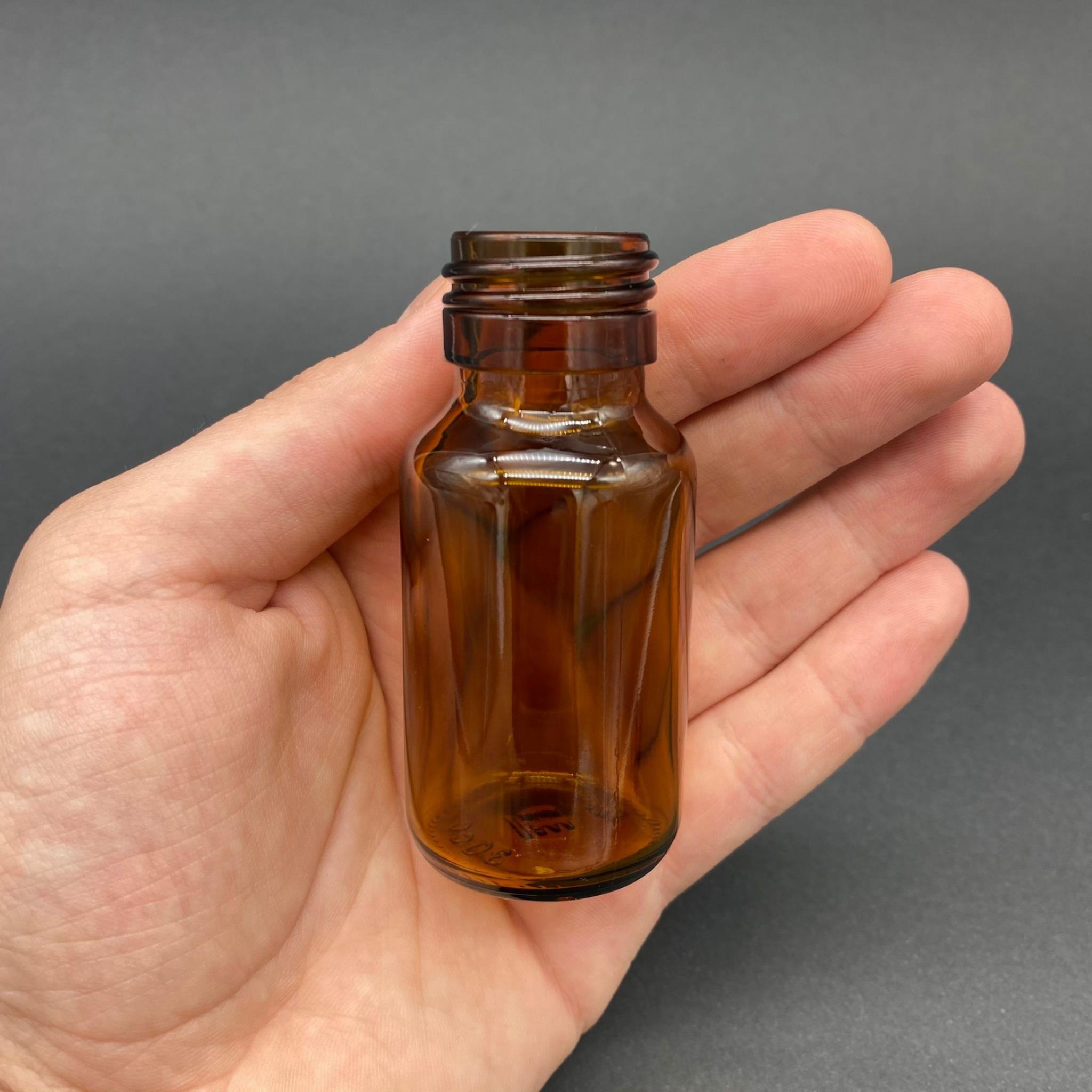 30 CC AMBER CAM ŞİŞE KAPAKSIZ (25 AĞIZ) - 30 ML CAM ŞİŞE - KAHVERENGİ - ŞİŞECAM ÜRÜN KODU: 711403